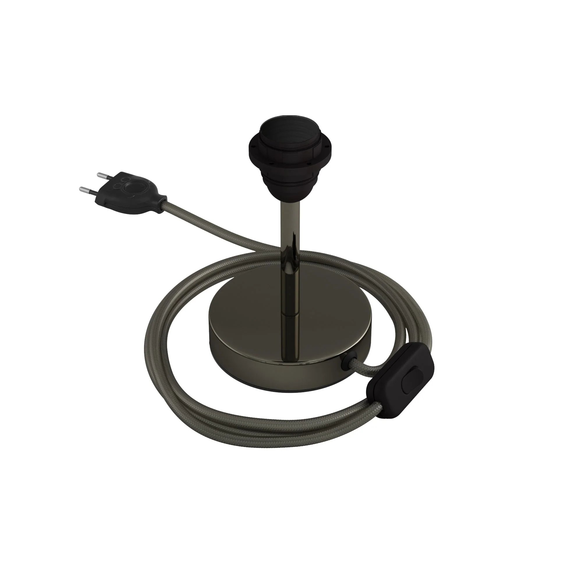 Raise-light for lampshade - Metal table lamp - Pearl black - Image 5