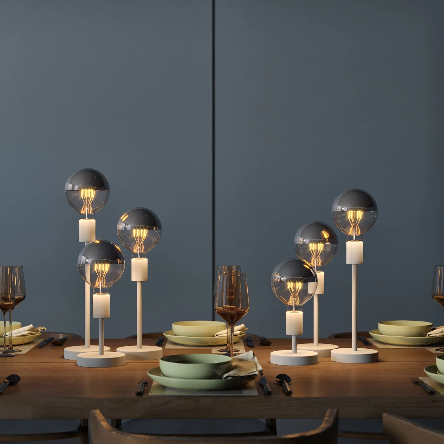 Alzaluce - Metal table lamp - Matt white - Image 2