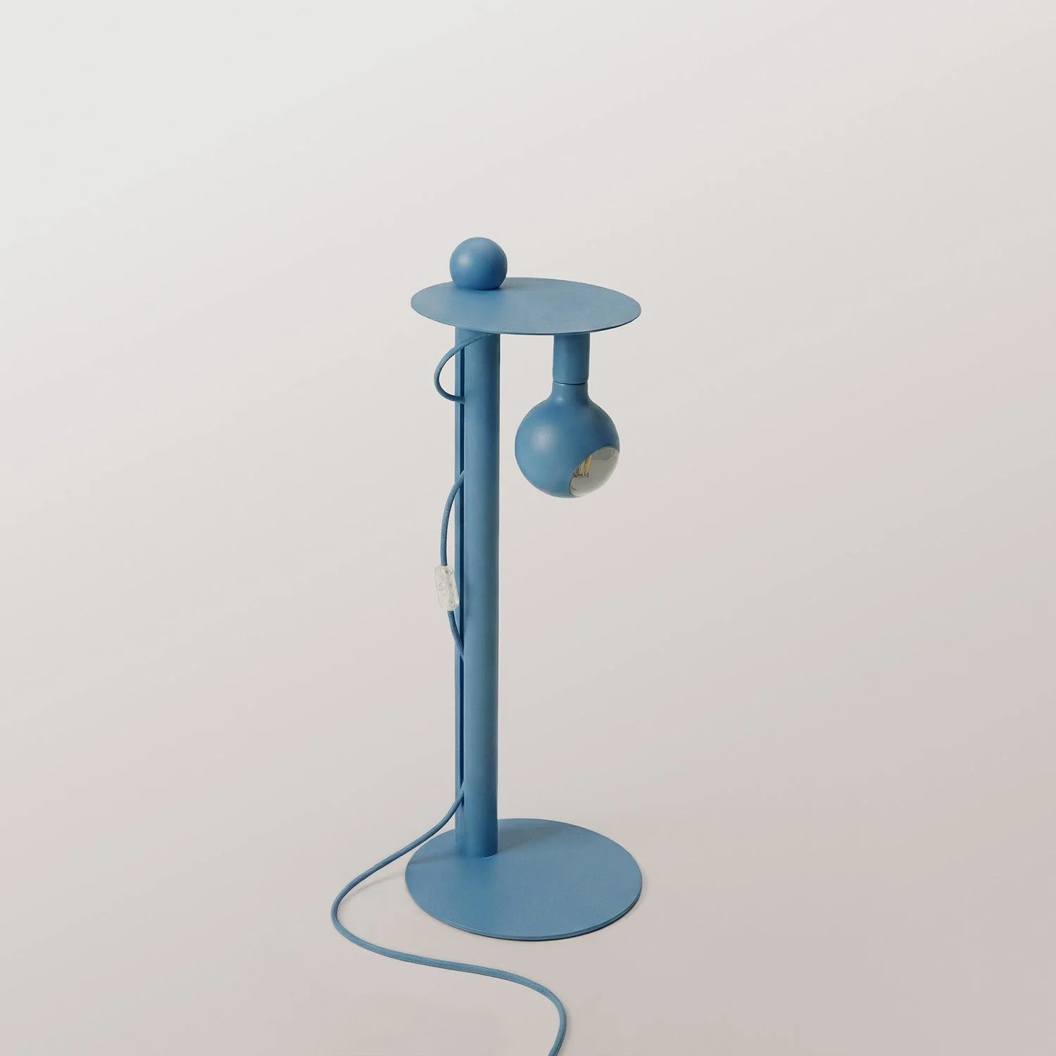 Rocco - Floor lamp with Camo Light bulb - Blue - Image 6