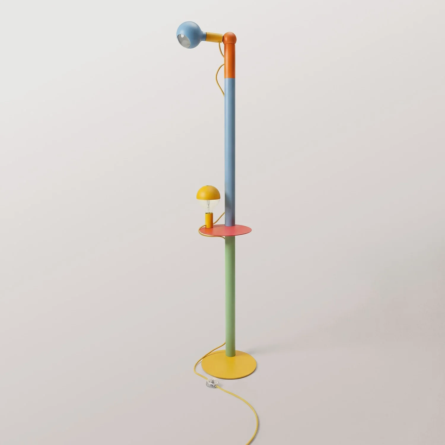Rocco XXL - Multicolor floor lamp with UK plug and Maria and Camo light bulb - Image 4
