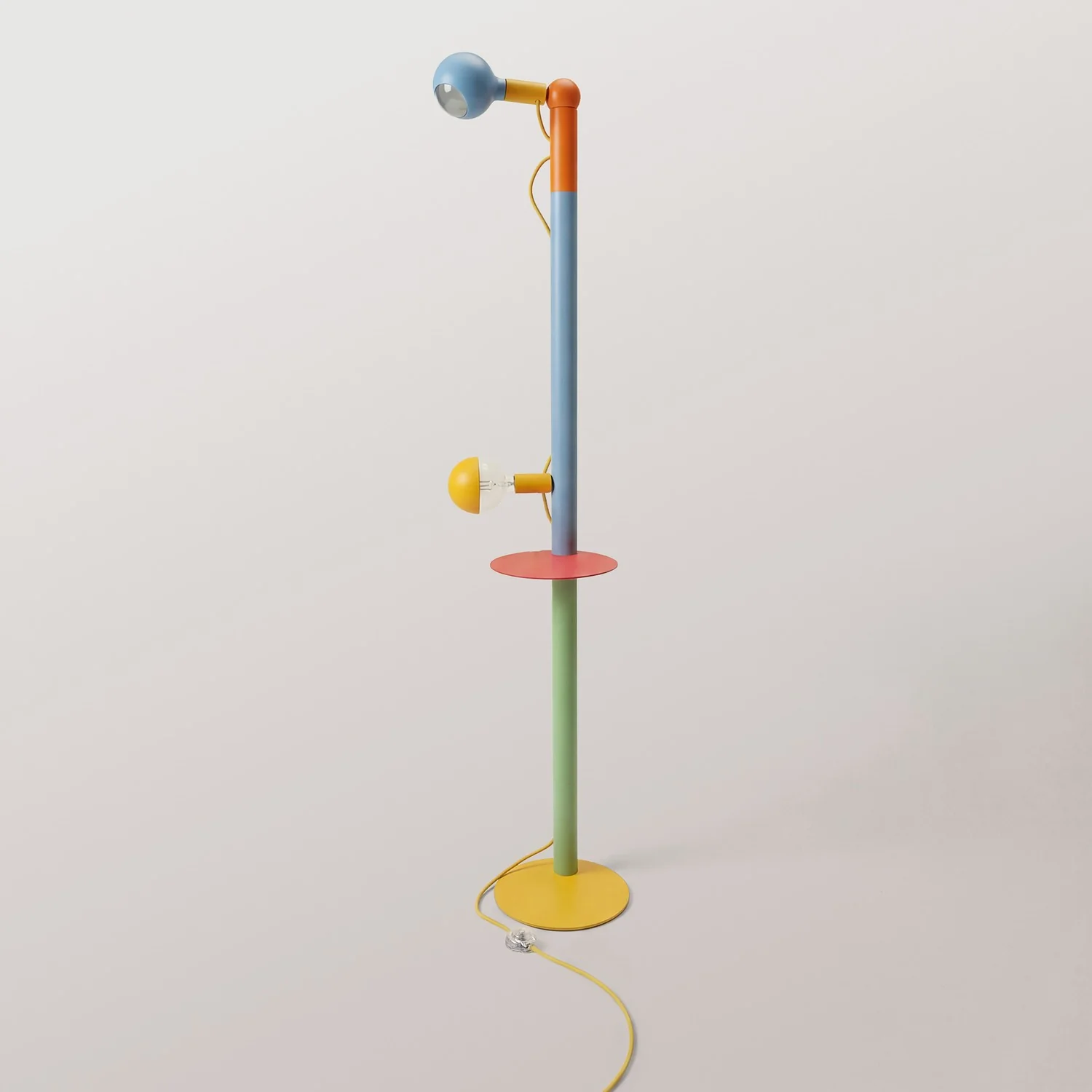 Rocco XXL - Multicolor floor lamp with UK plug and Maria and Camo light bulb - Image 5