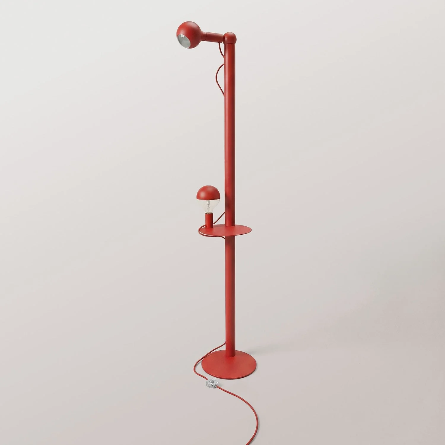 Rocco XXL - Floor lamp with Maria and Camo Light bulb - Red - Image 4