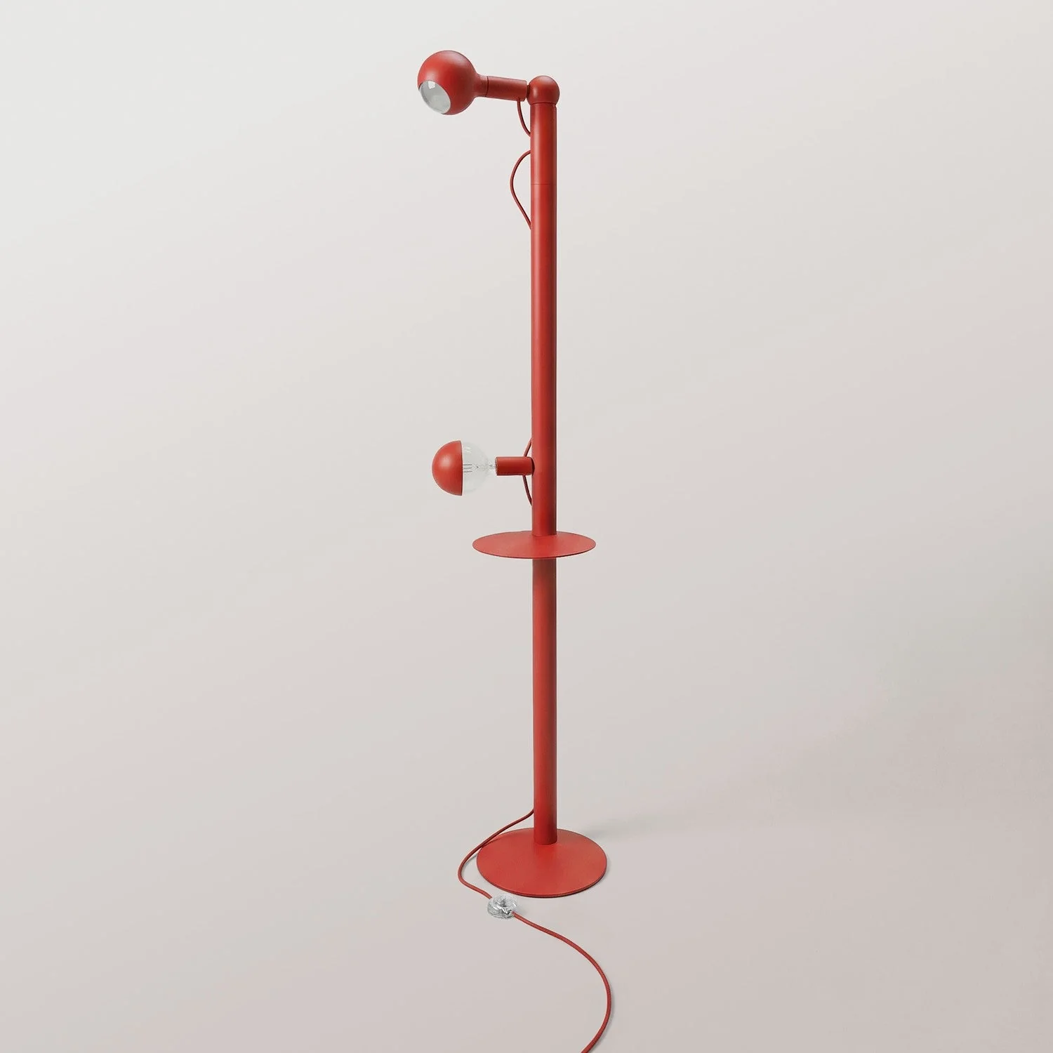 Rocco XXL - Floor lamp with Maria and Camo Light bulb - Red - Image 5