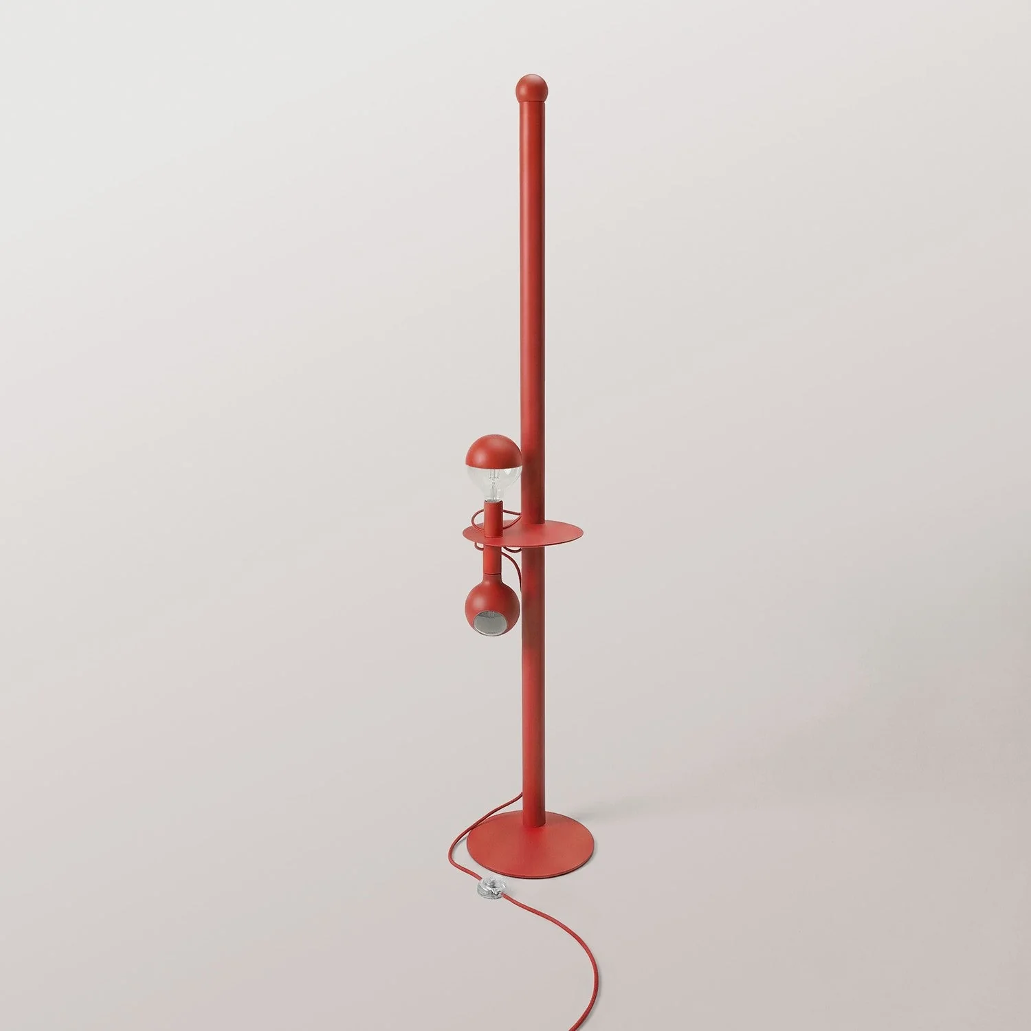 Rocco XXL - Floor lamp with Maria and Camo Light bulb - Red - Image 6