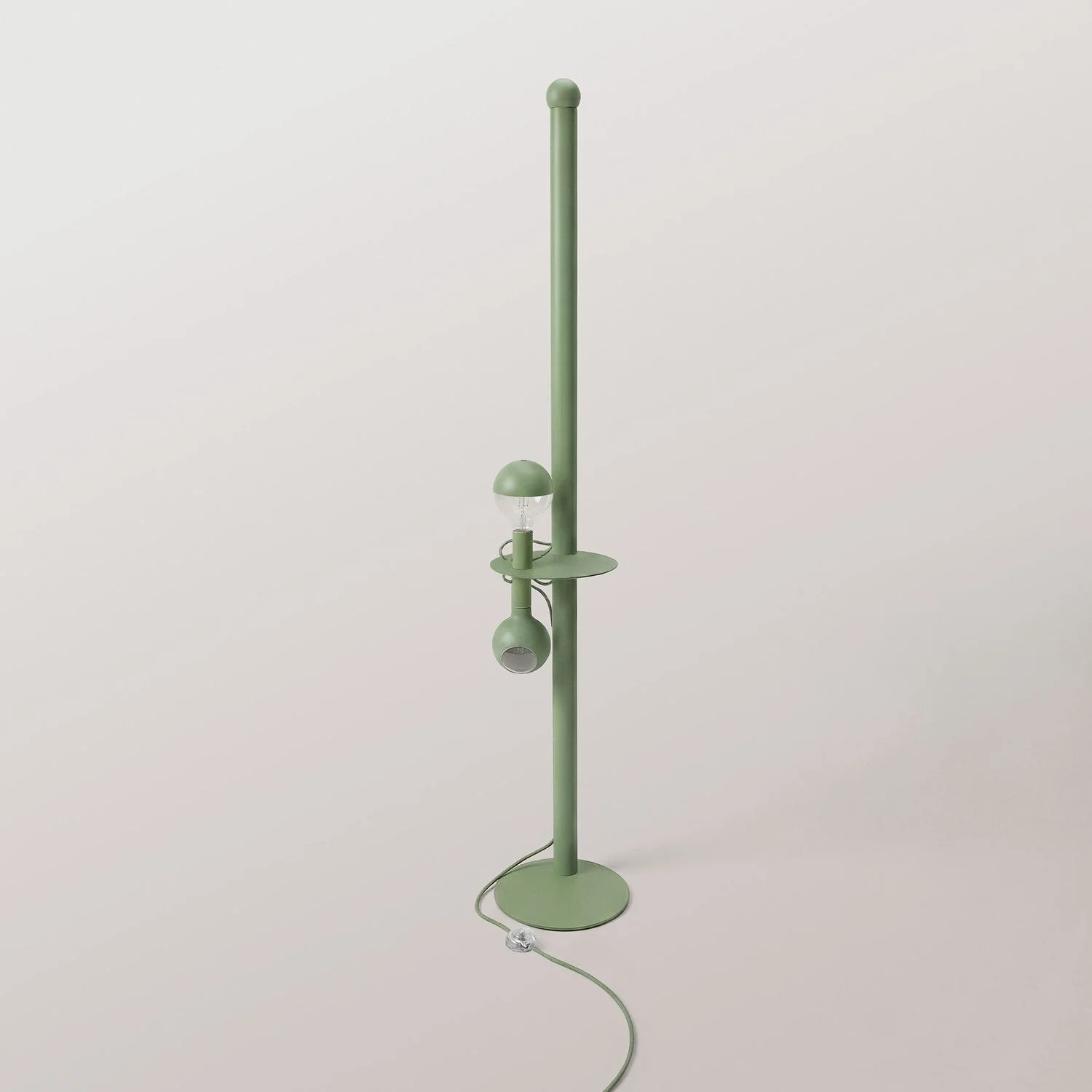 Rocco XXL - Floor lamp with UK Plug and Maria and Camo Light bulb - Green - Image 6
