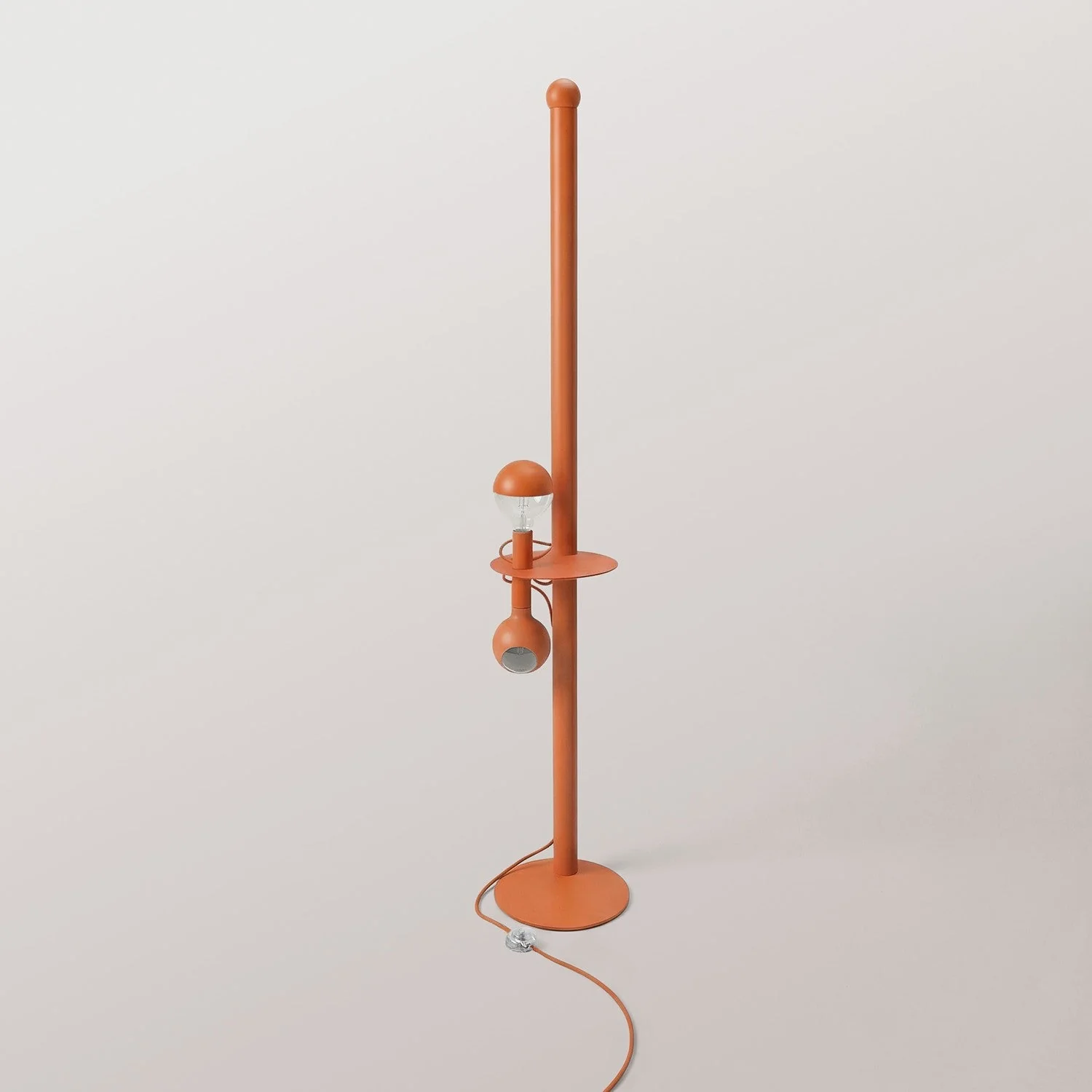 Rocco XXL - Floor lamp with UK plug and Maria and Camo light bulbs - Orange - Image 6