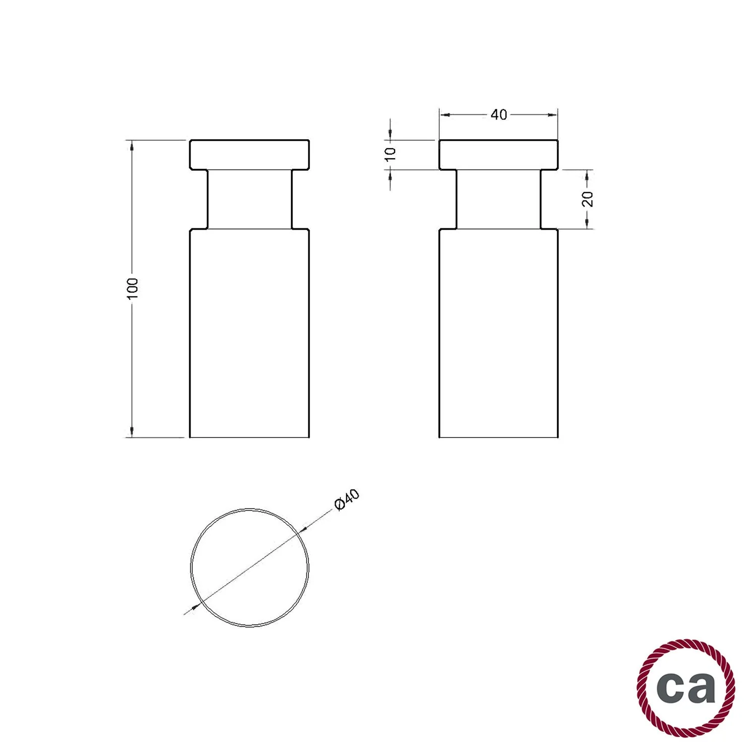 Rolé, wooden cable grommet, wall mount for pendant lamp - Neutral - Image 6