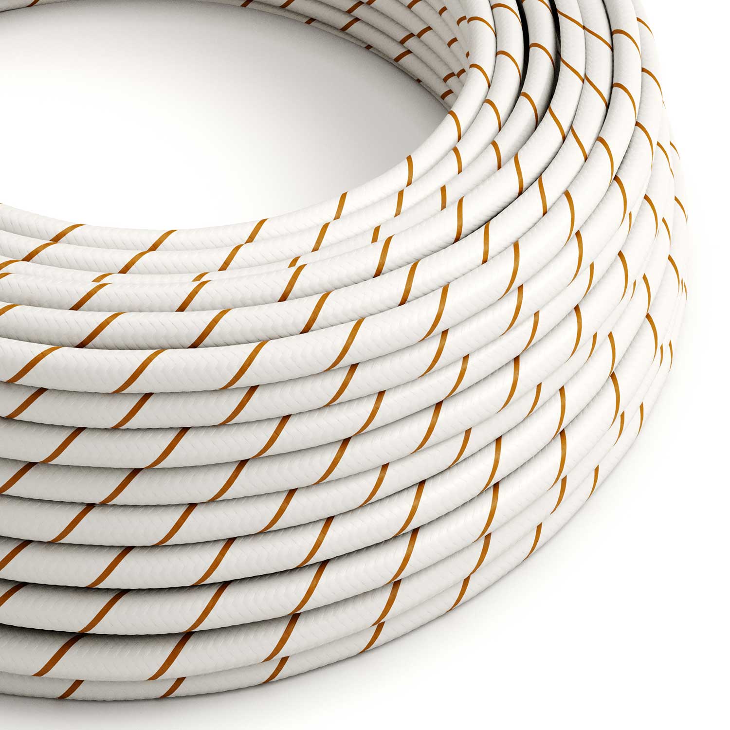 Round Vertigo HD electric cable covered with Beer Foam fabric ERM43
