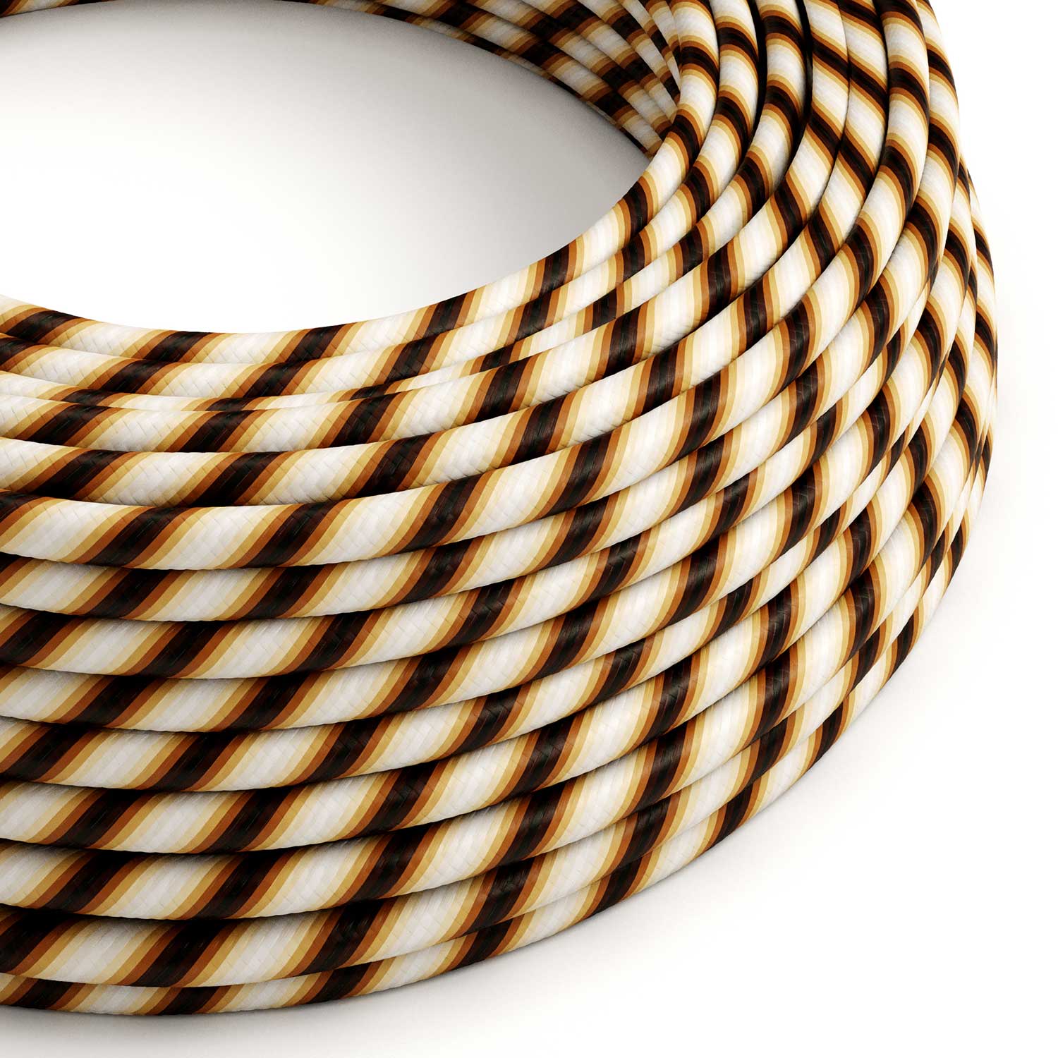 Round Electric Vertigo HD Cable covered with Mr Brown fabric ERM61