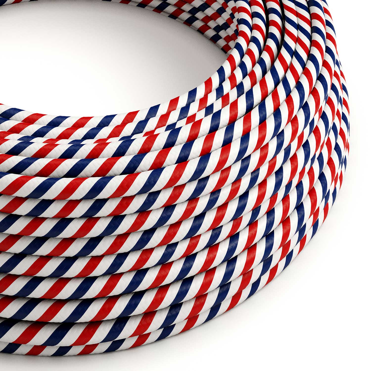 Round Vertigo HD electric cable covered with Paris fabric ERM57