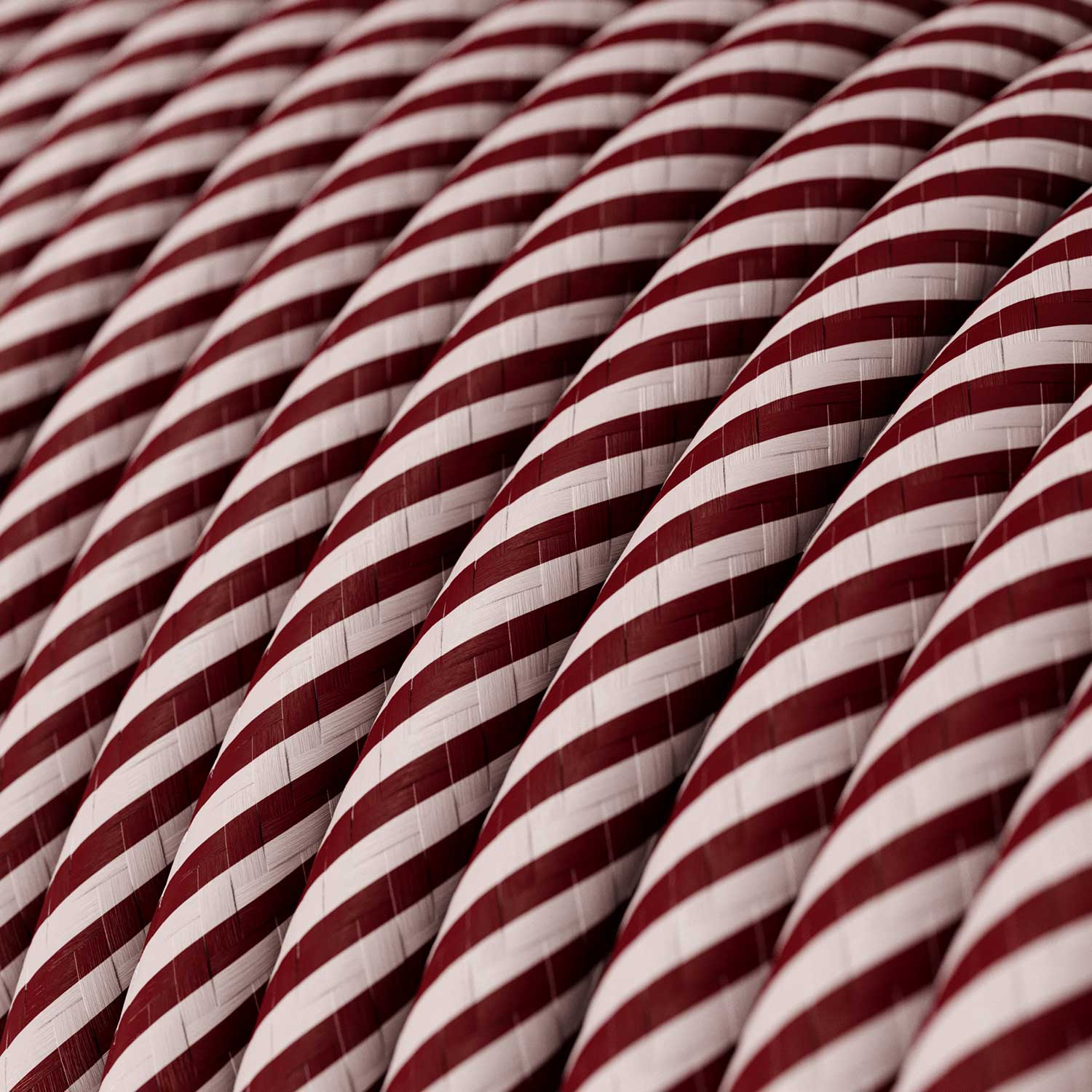 Round Vertigo HD Electric Cable covered with Pink and Maroon fabric ERM47 - Image 2