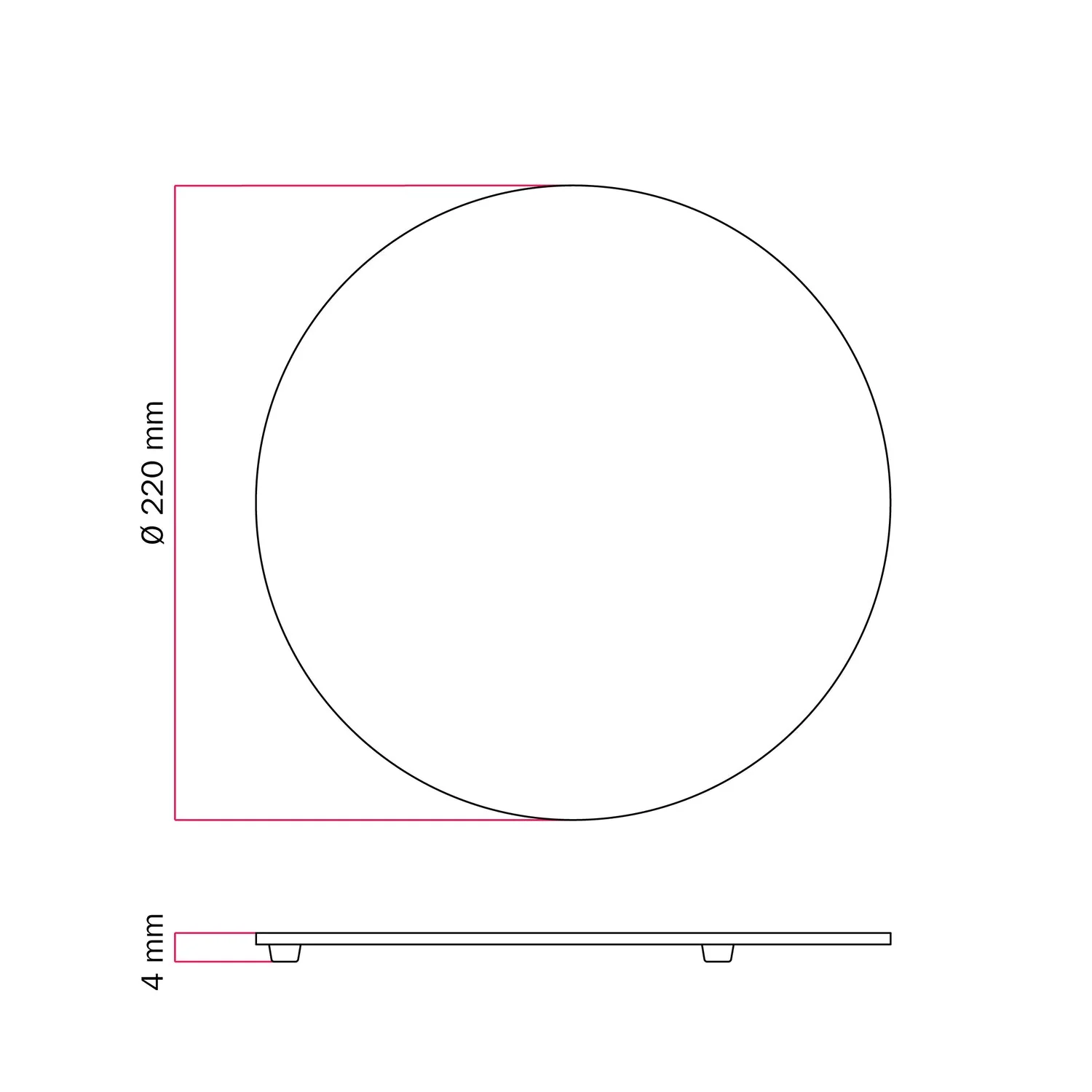 Round metal base for MAG-Y floor lamp - Black - Image 3