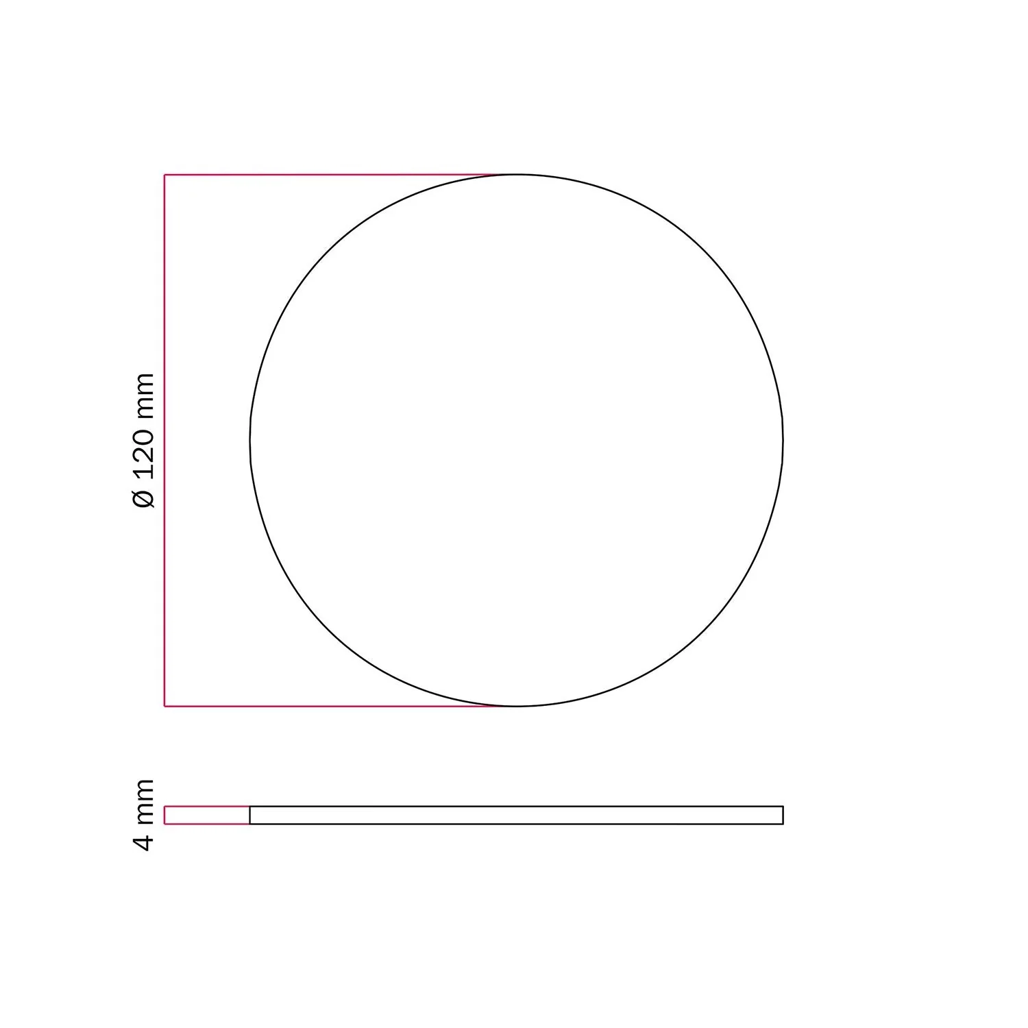 Round metal base for MAG-Y table lamp - Satin bronze - Image 3