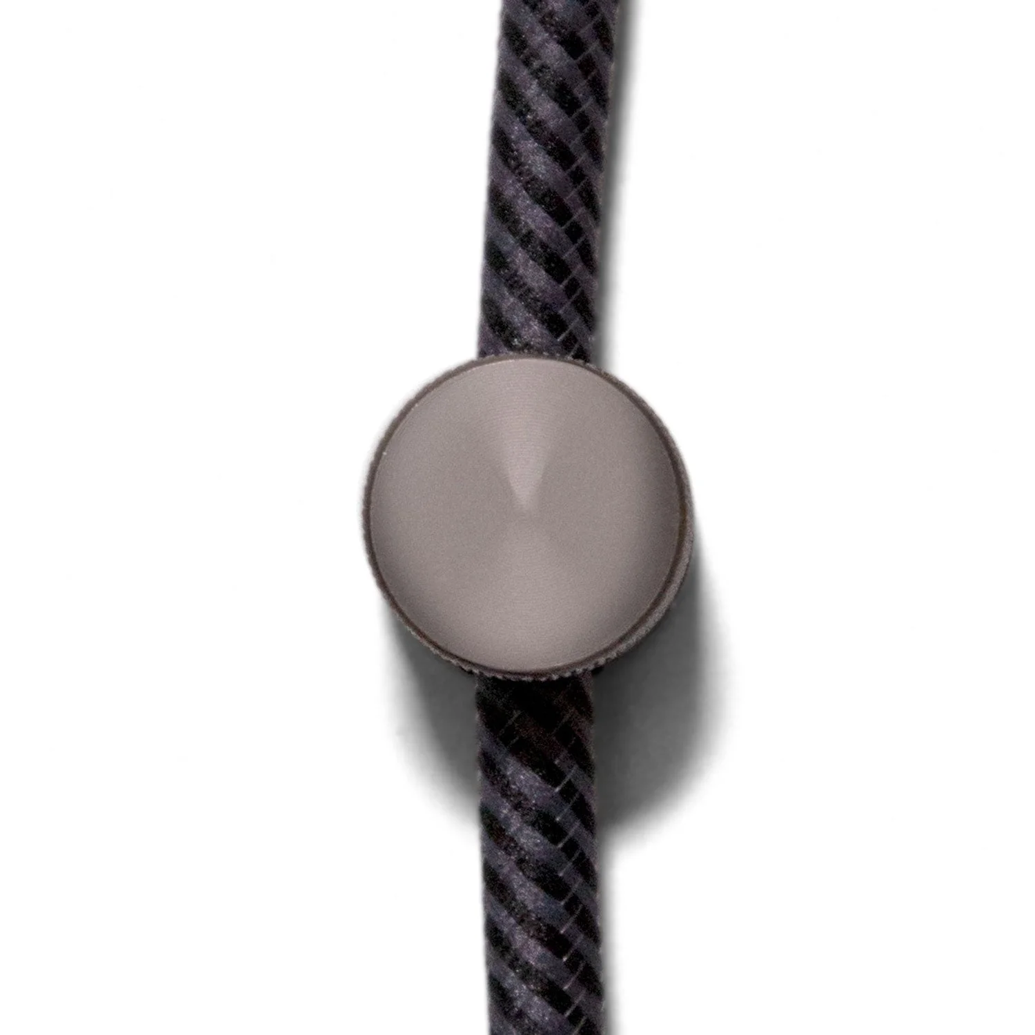 Sarè - Wall mount, metal cable grommet for textile cable - Pearl black - Image 4