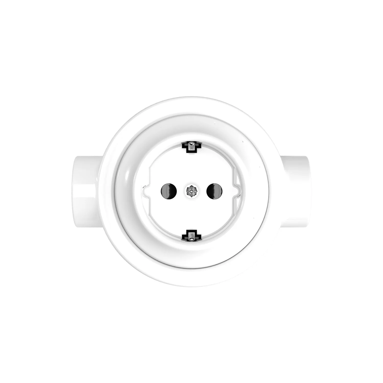 Schuko wall socket kit and base for Creative-Tubes in porcelain - White - Image 16