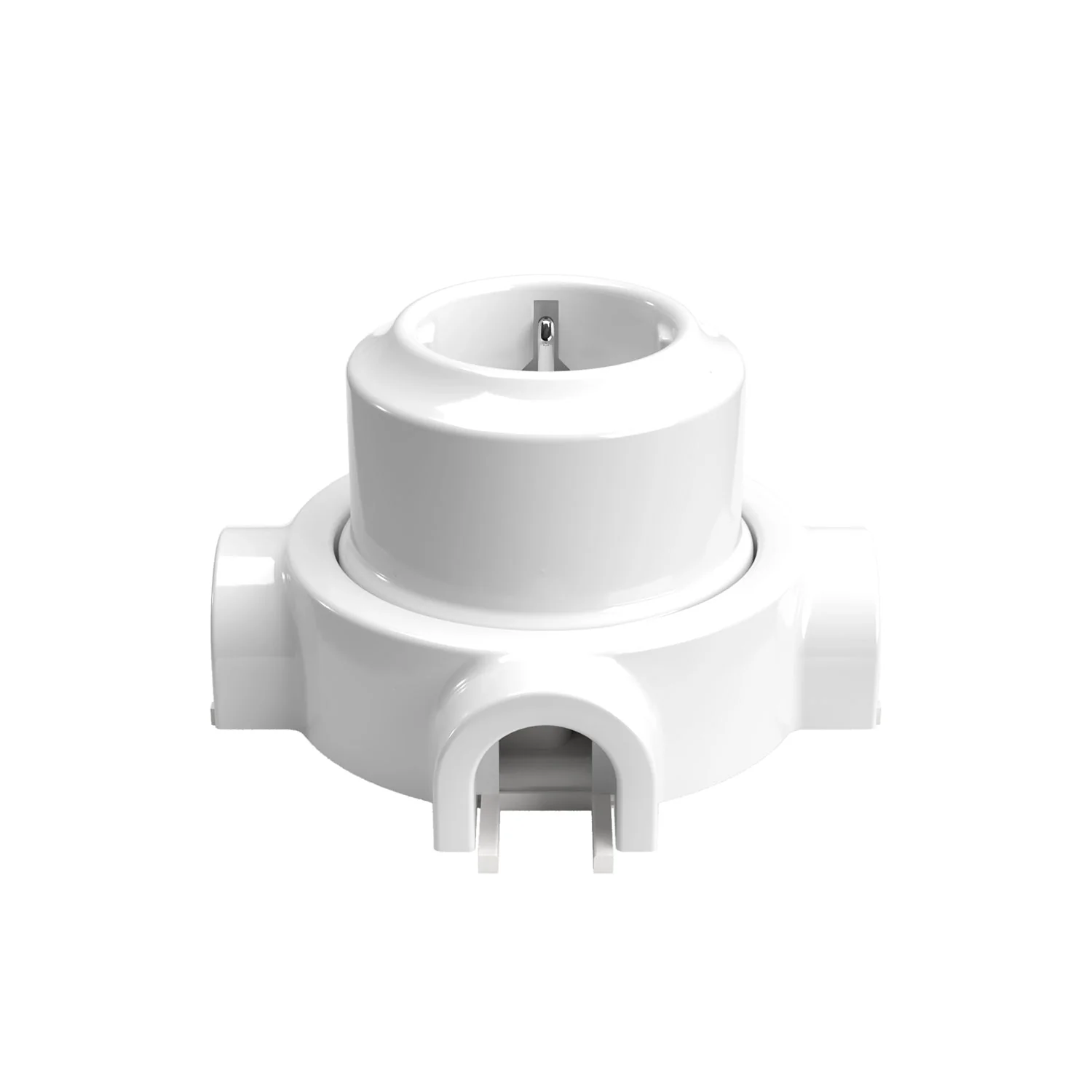 Schuko wall socket kit and base for Creative-Tubes in porcelain - White - Image 22
