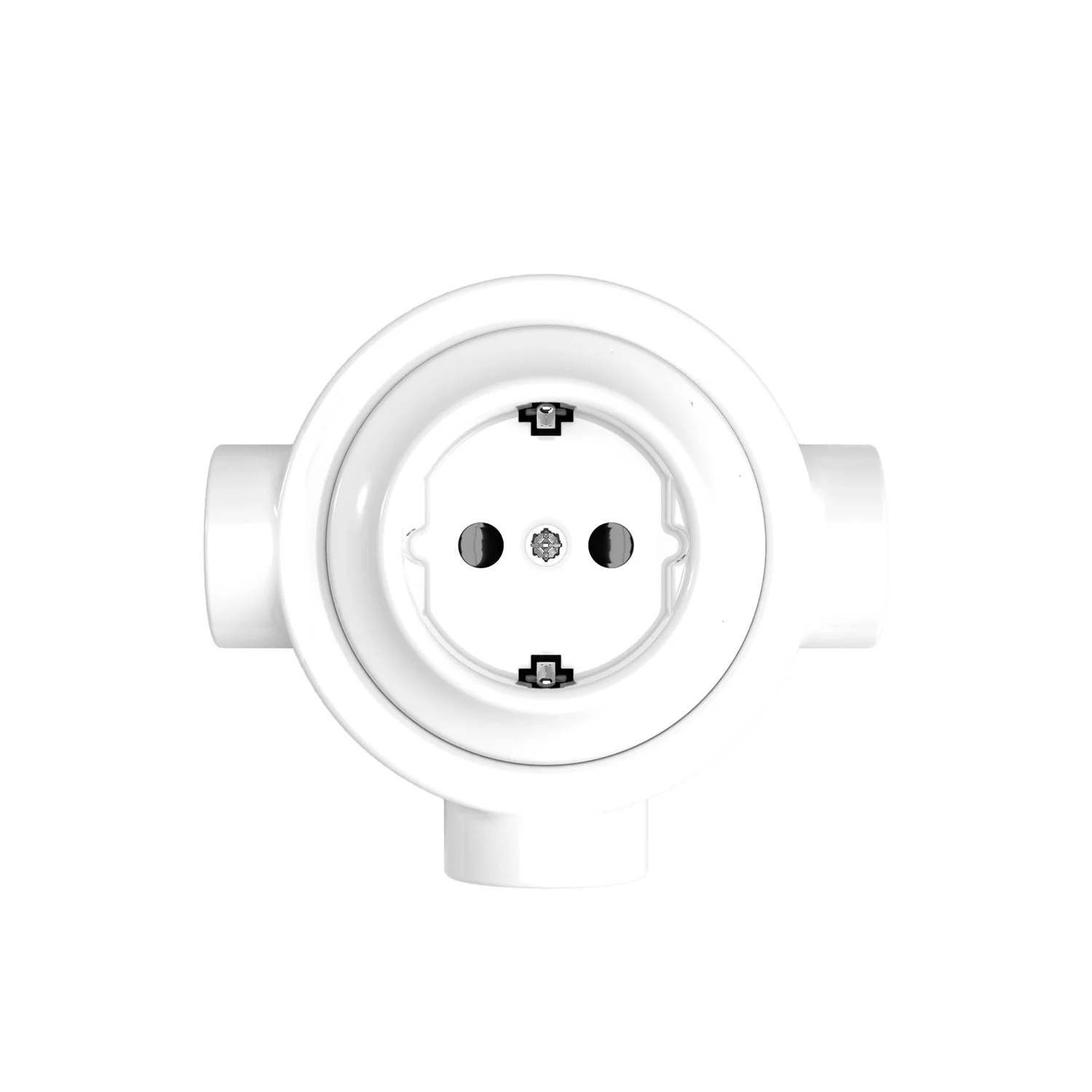 Schuko wall socket kit and base for Creative-Tubes in porcelain - White - Image 23