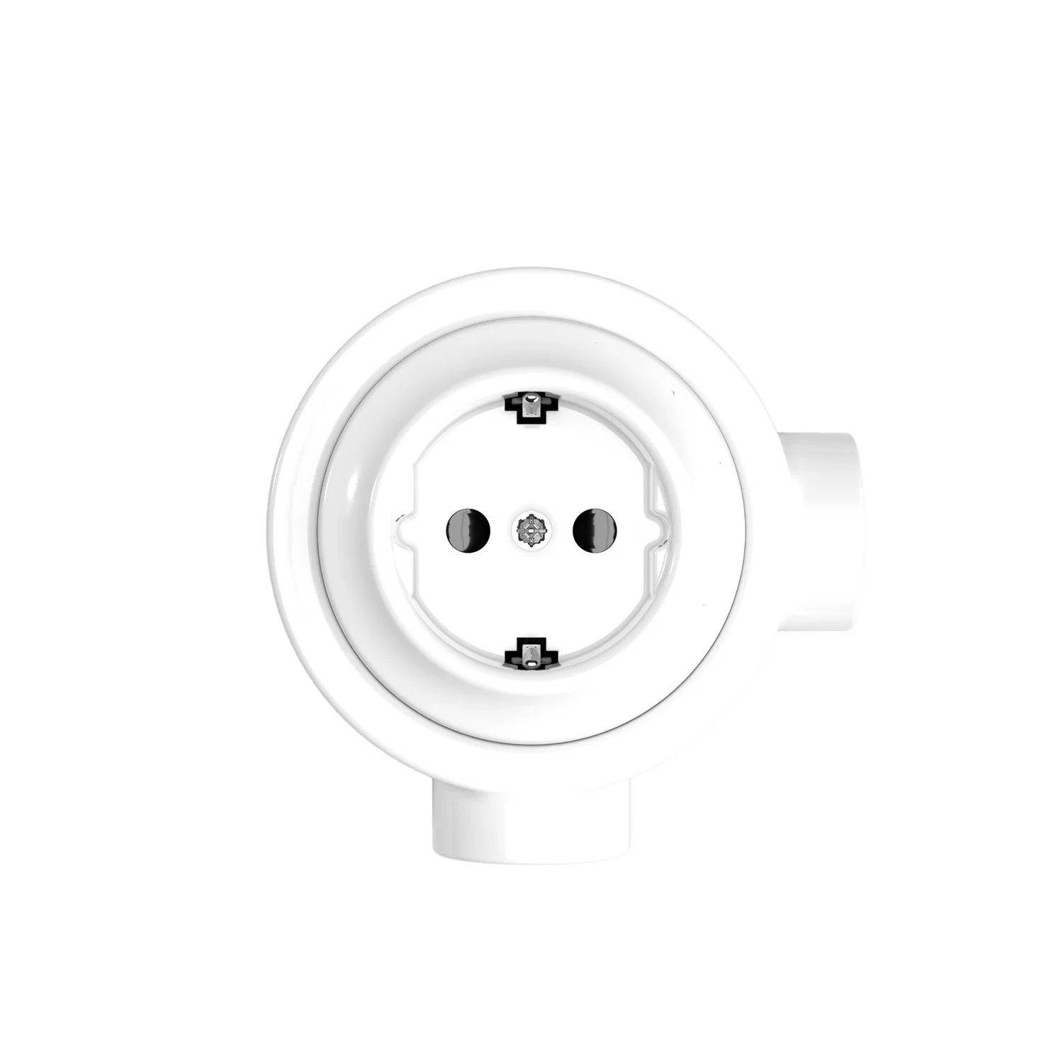 Schuko wall socket kit and base for Creative-Tubes in porcelain - White - Image 9