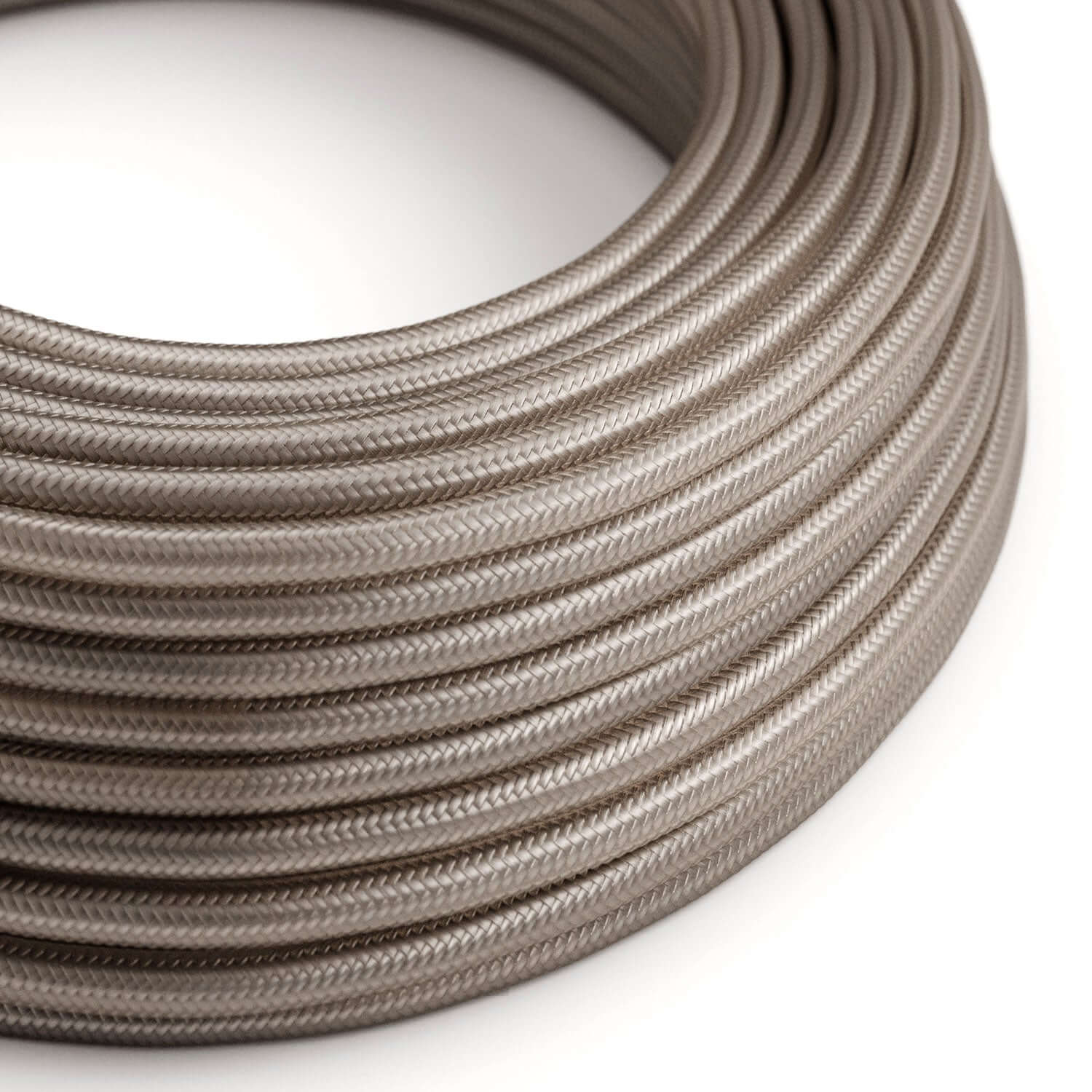 Glossy Cipria textile electric cable - The Original Creative Cables, for exposed designer installations - RM27