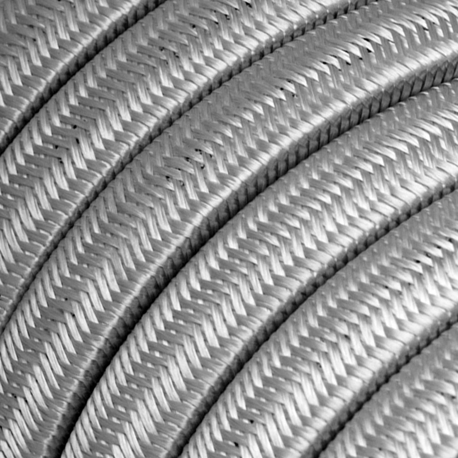 Silver fabric-covered electric cable for string light CM02