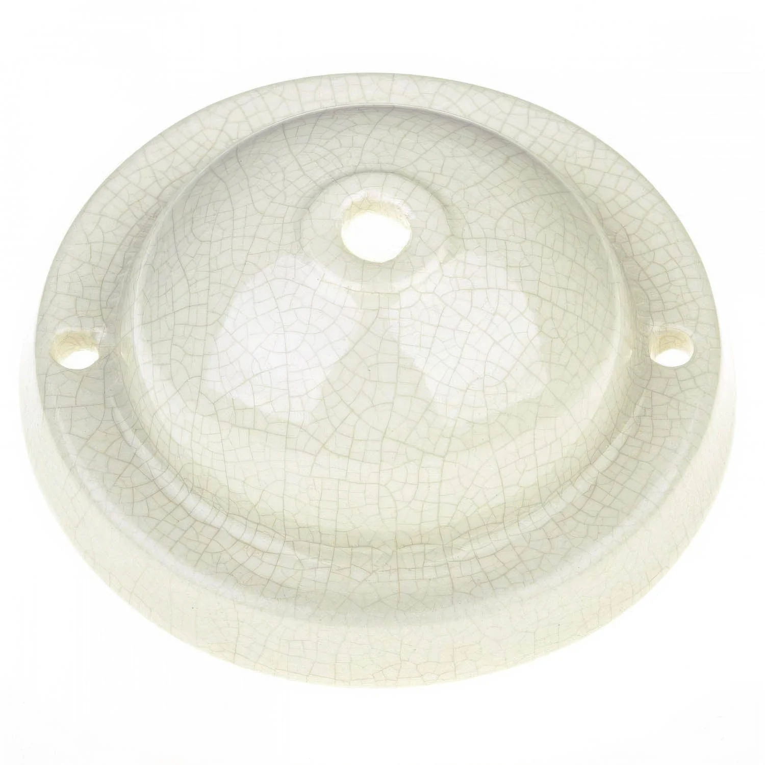 Simple ceramic ceiling rose kit - Craquelet effect - Image 2