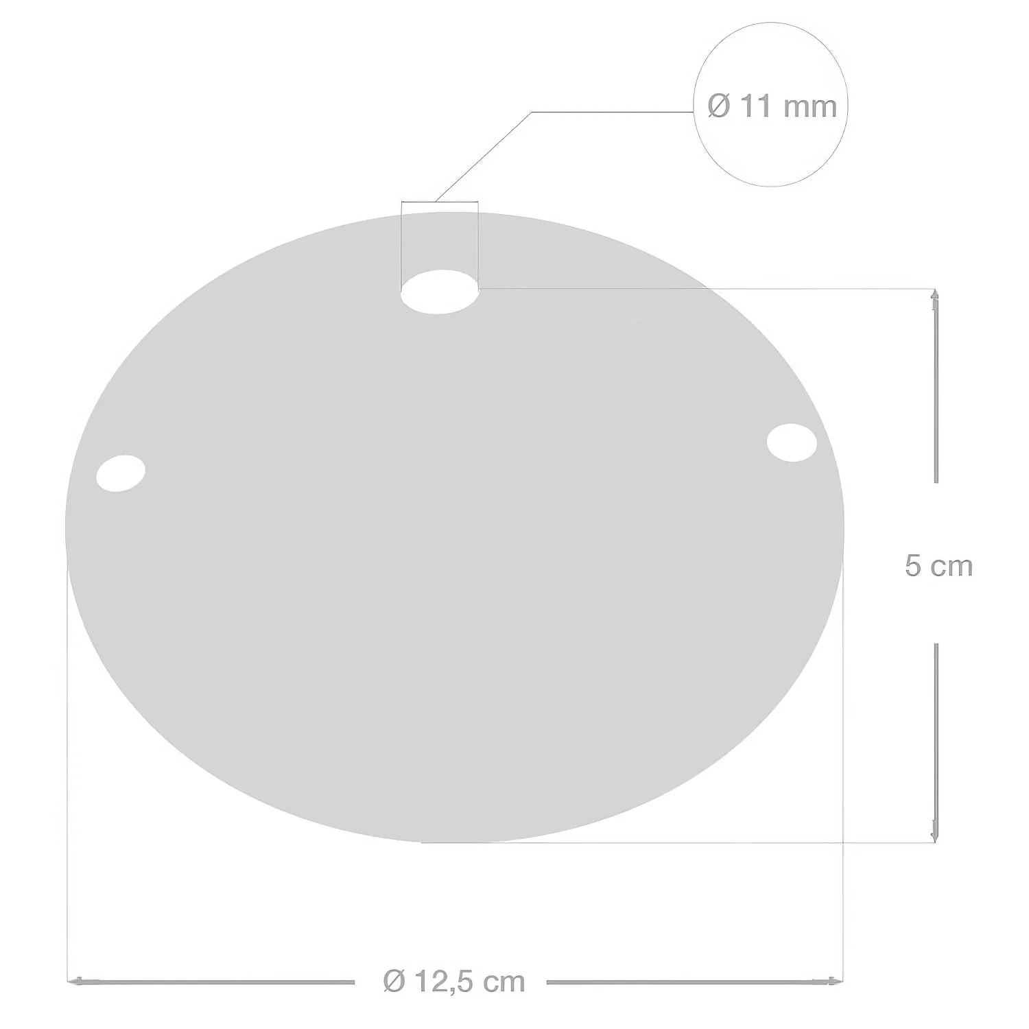 Simple ceramic ceiling rose kit - White - Image 3