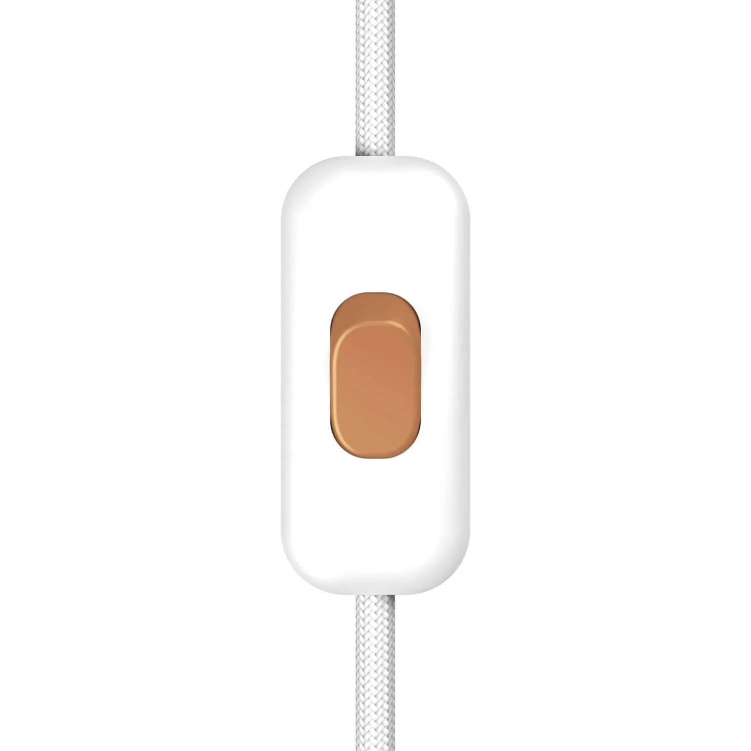 Unipolar break-wire Creative Switch White with Copper button