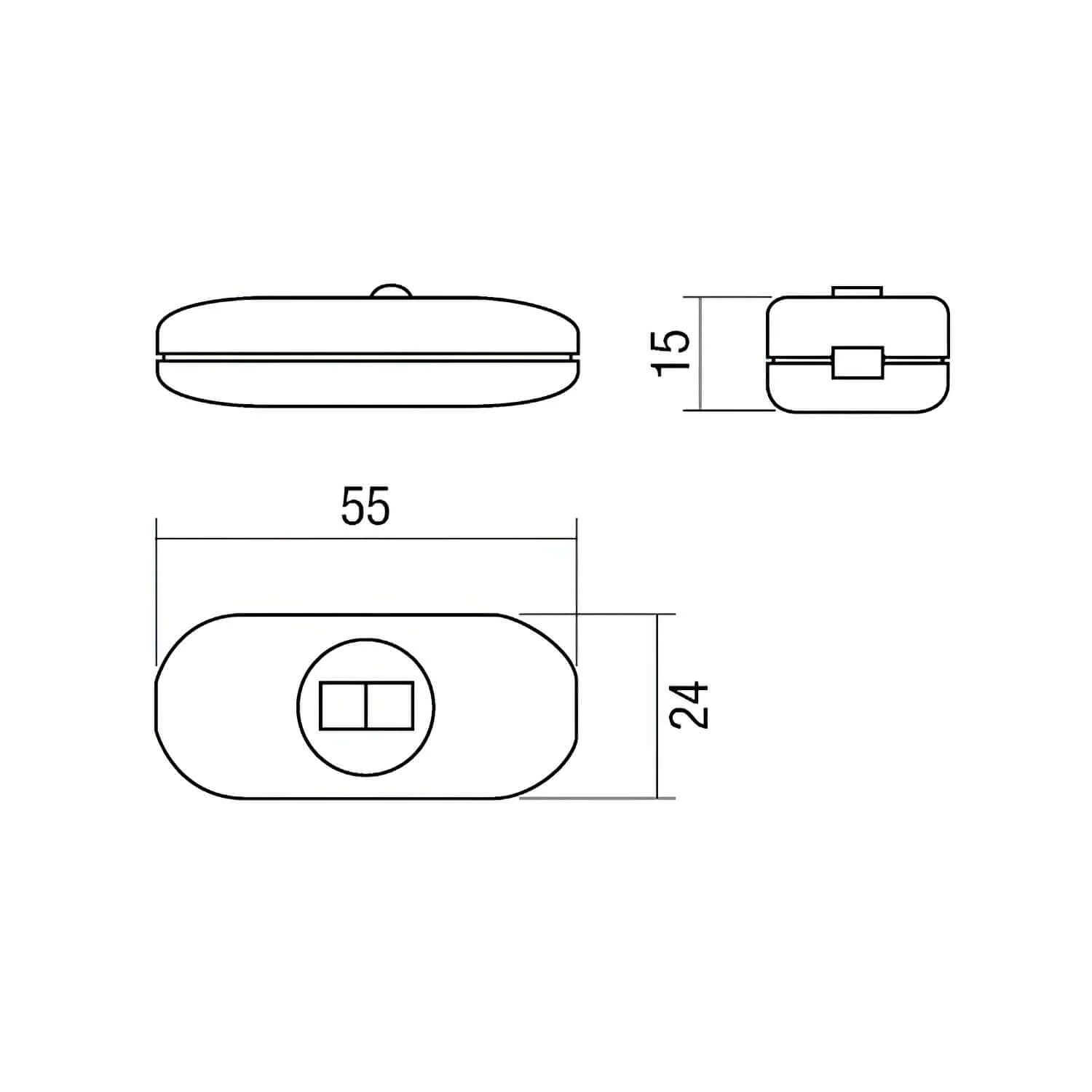 Black Unipolar Inline Switch - Design by Achille Castiglioni - Image 5
