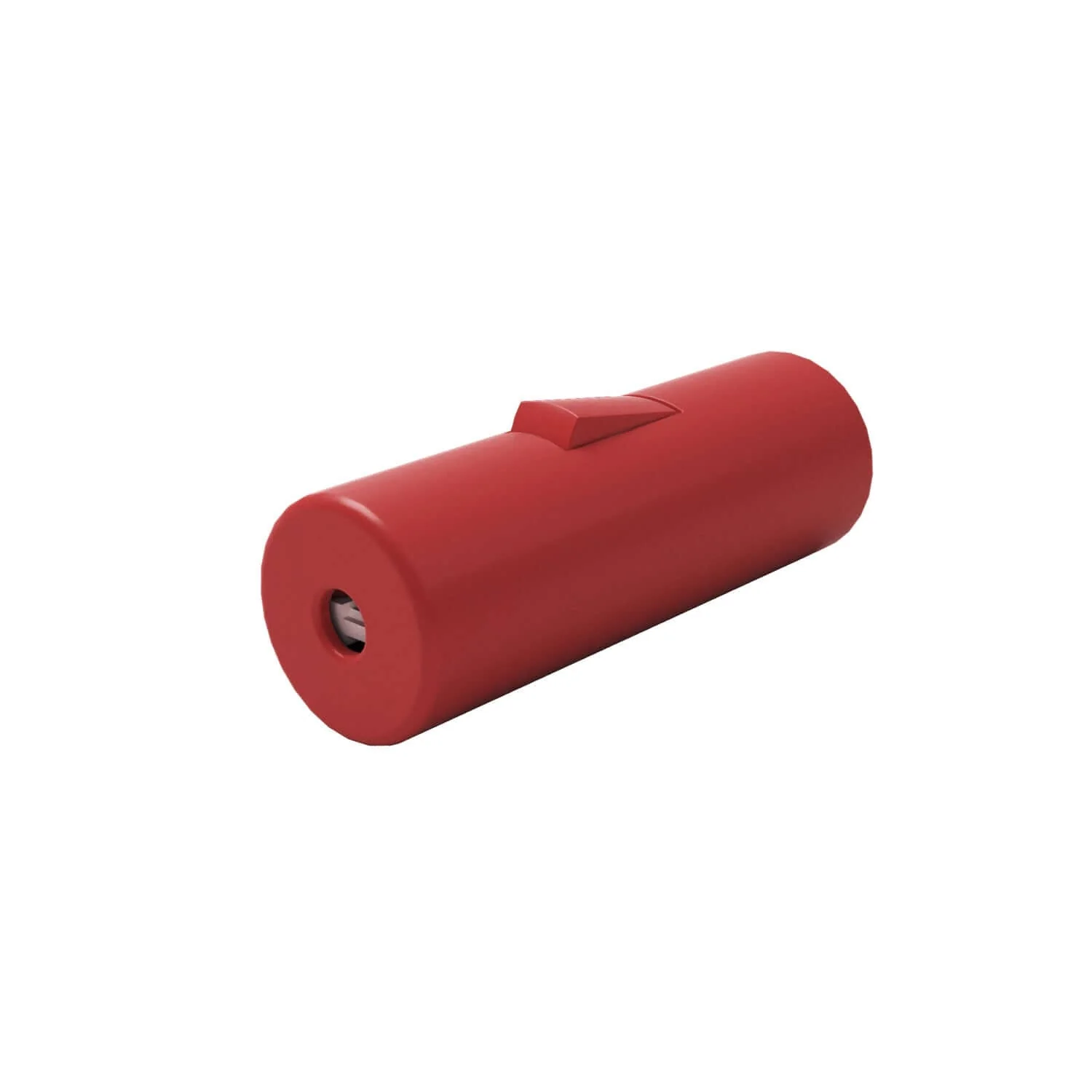Cylindrical rocker switch with earth terminal - Red - Image 2