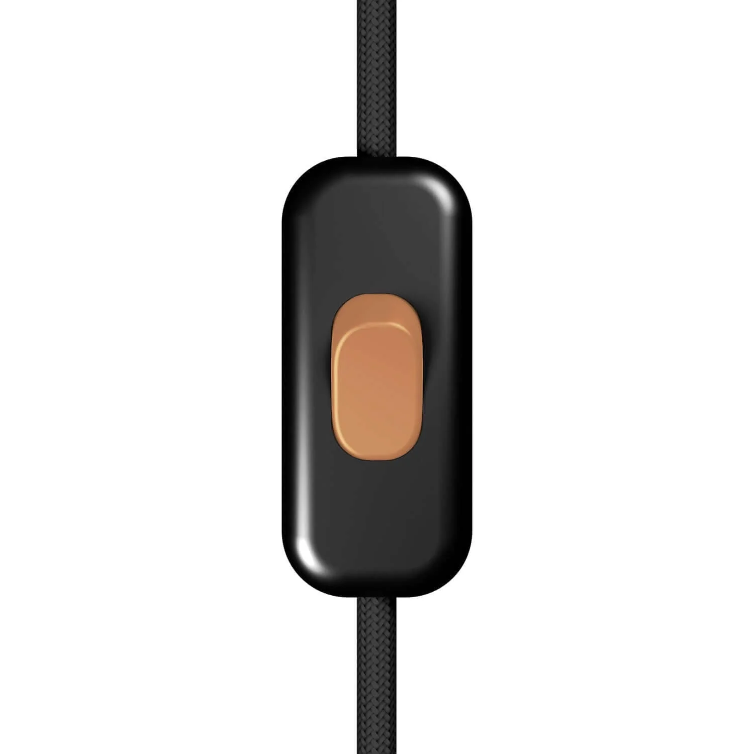 Creative Switch single-pole switch breaking the line Black and Copper button