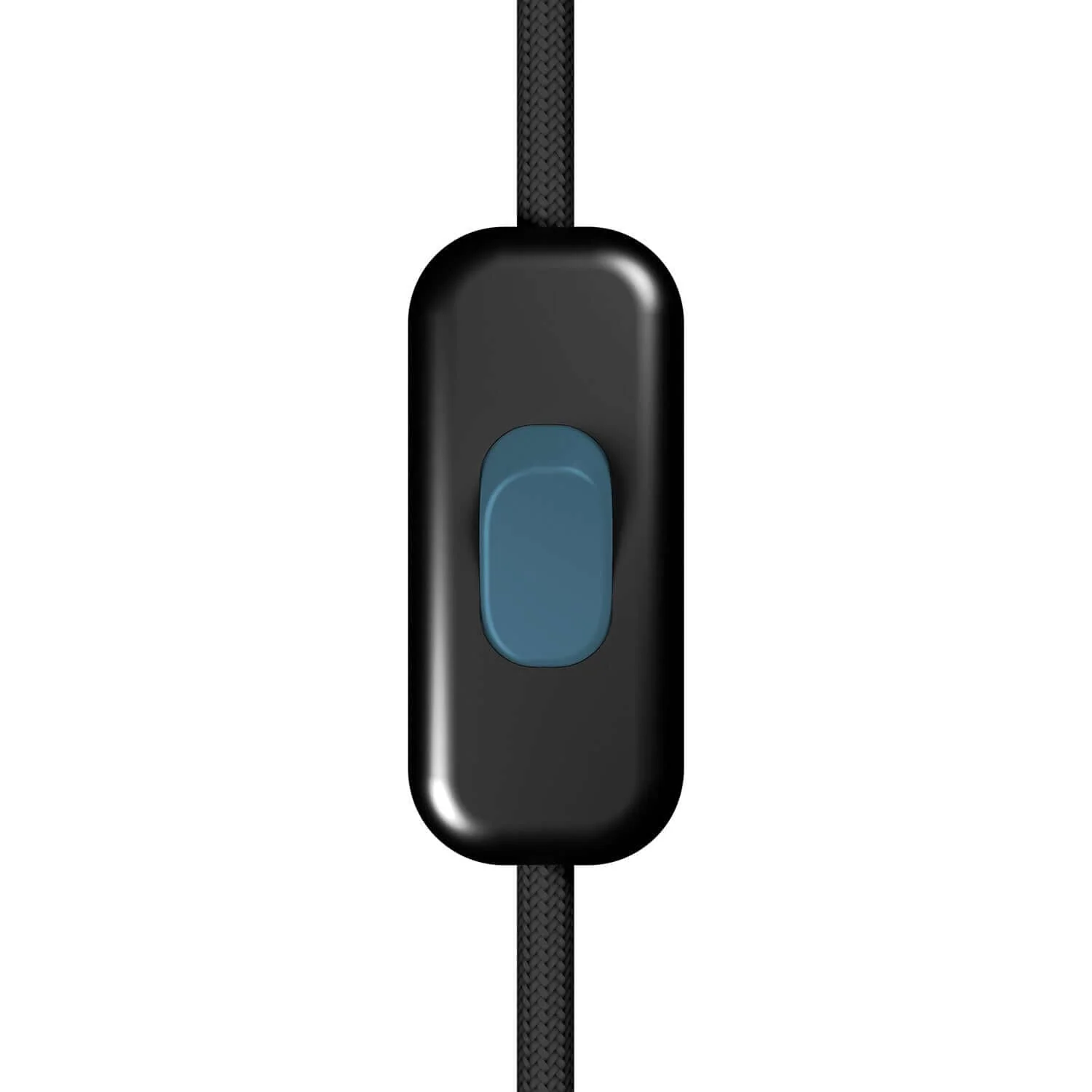 Creative Switch single-pole wire-breaking Switch Black and Petrol button