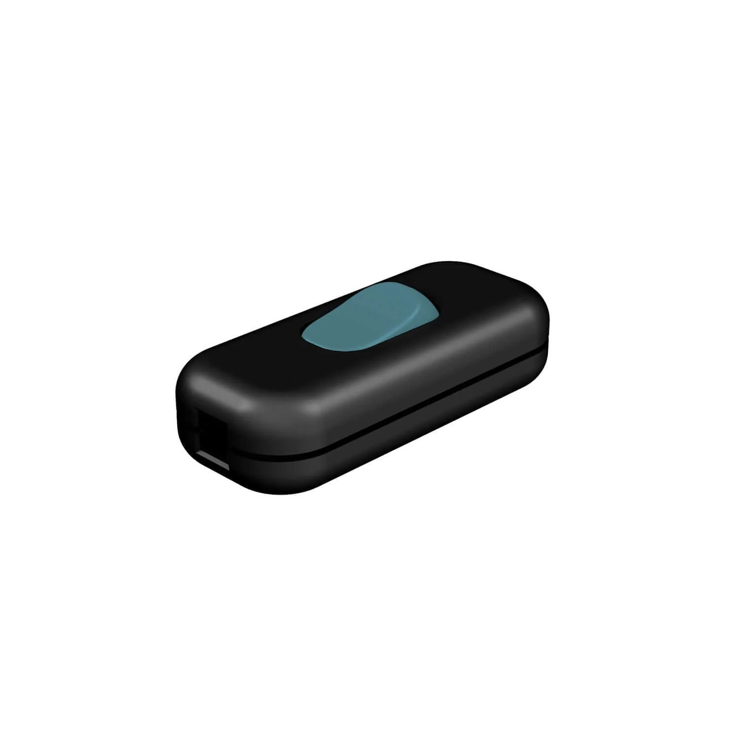 Creative Switch single-pole wire-breaking Switch Black and Petrol button - Image 2