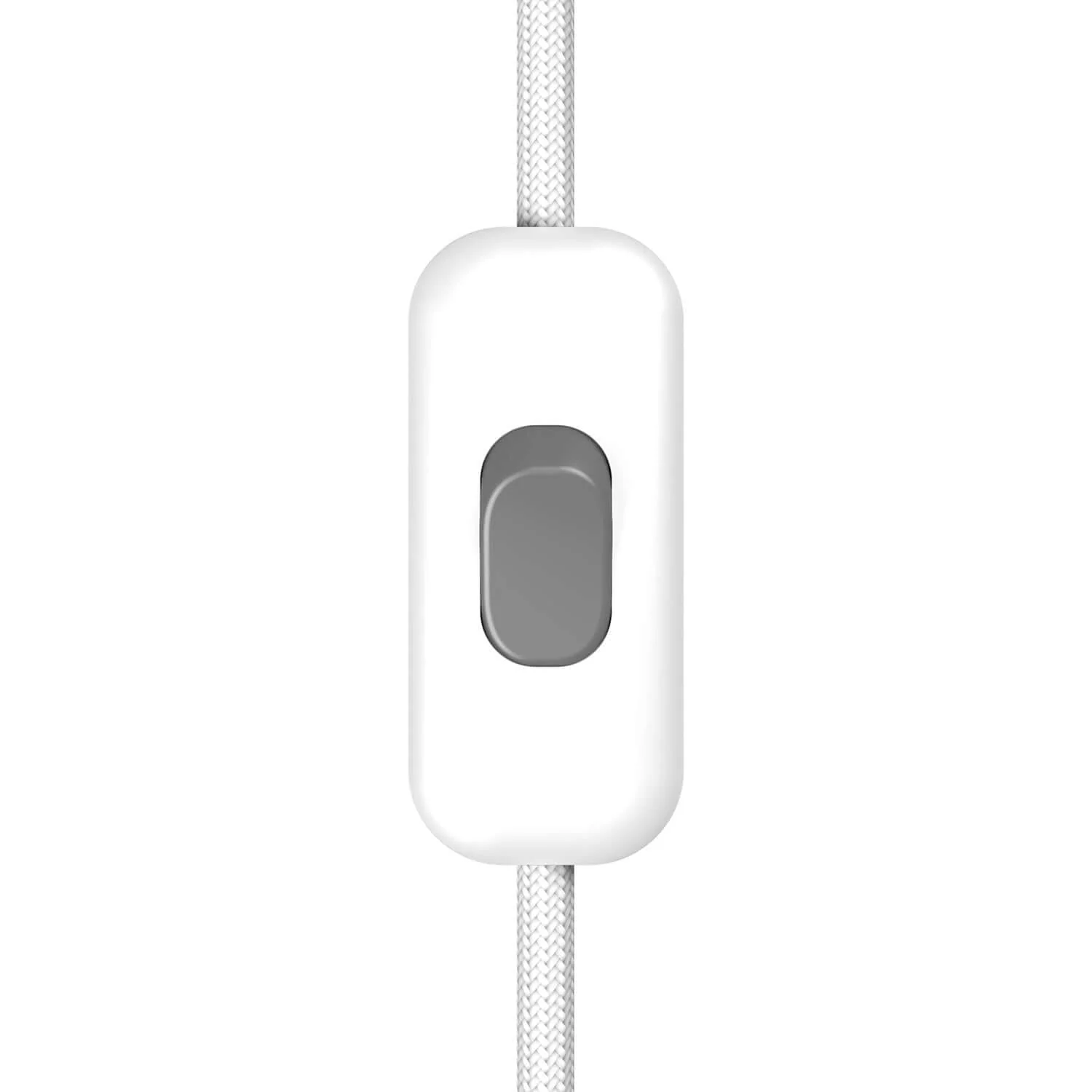 Unipolar Creative Switch cable break switch White and Titanium button