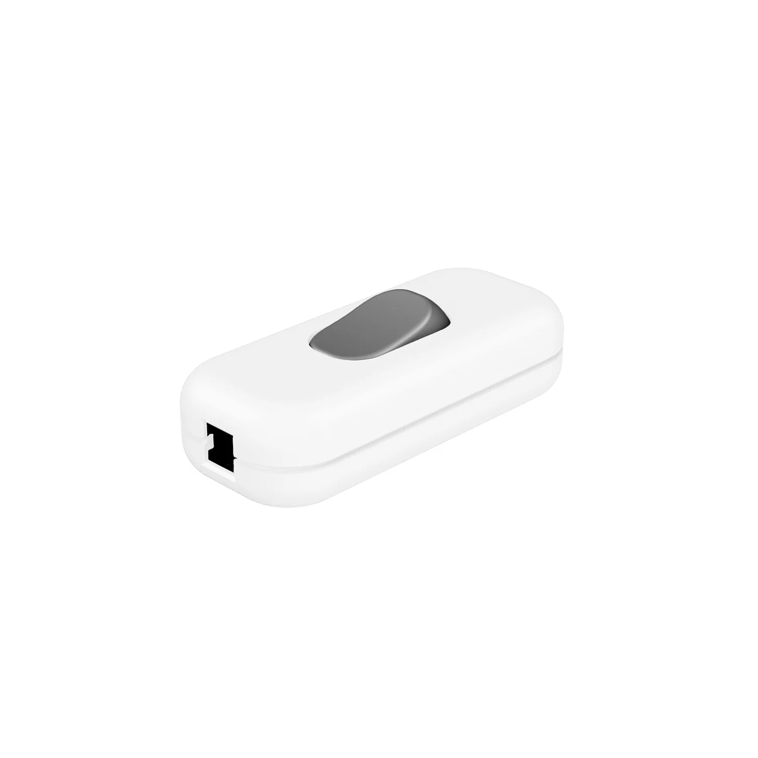 Unipolar Creative Switch cable break switch White and Titanium button - Image 2