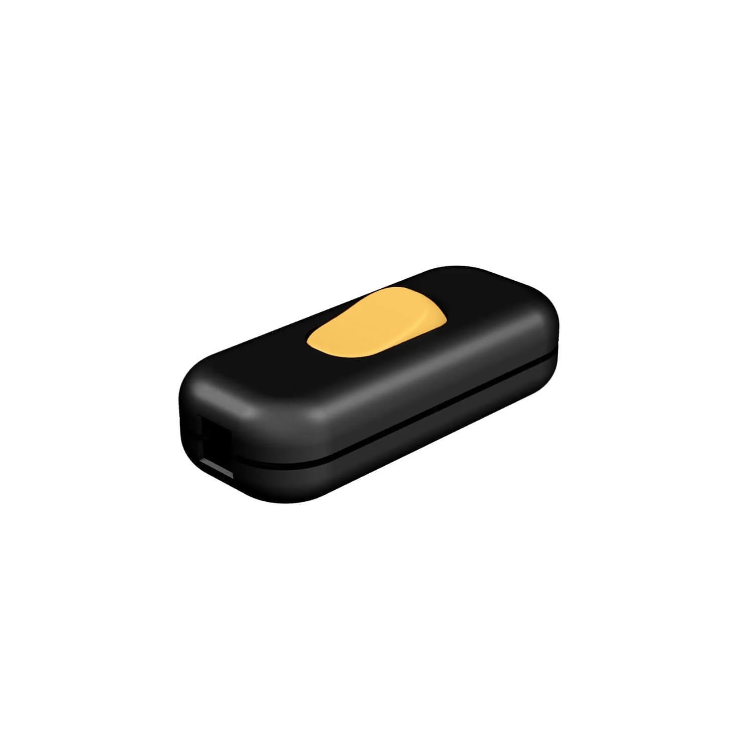 Creative Switch single-pole cut-off switch Black with Mustard button - Image 2