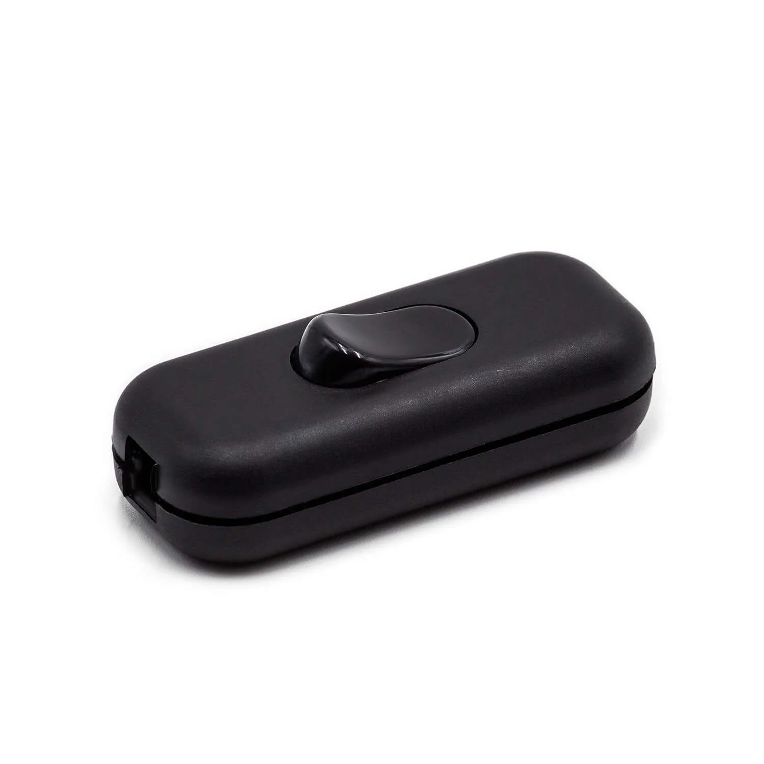 Single pole in-line switch with earth terminal - Black - Image 2