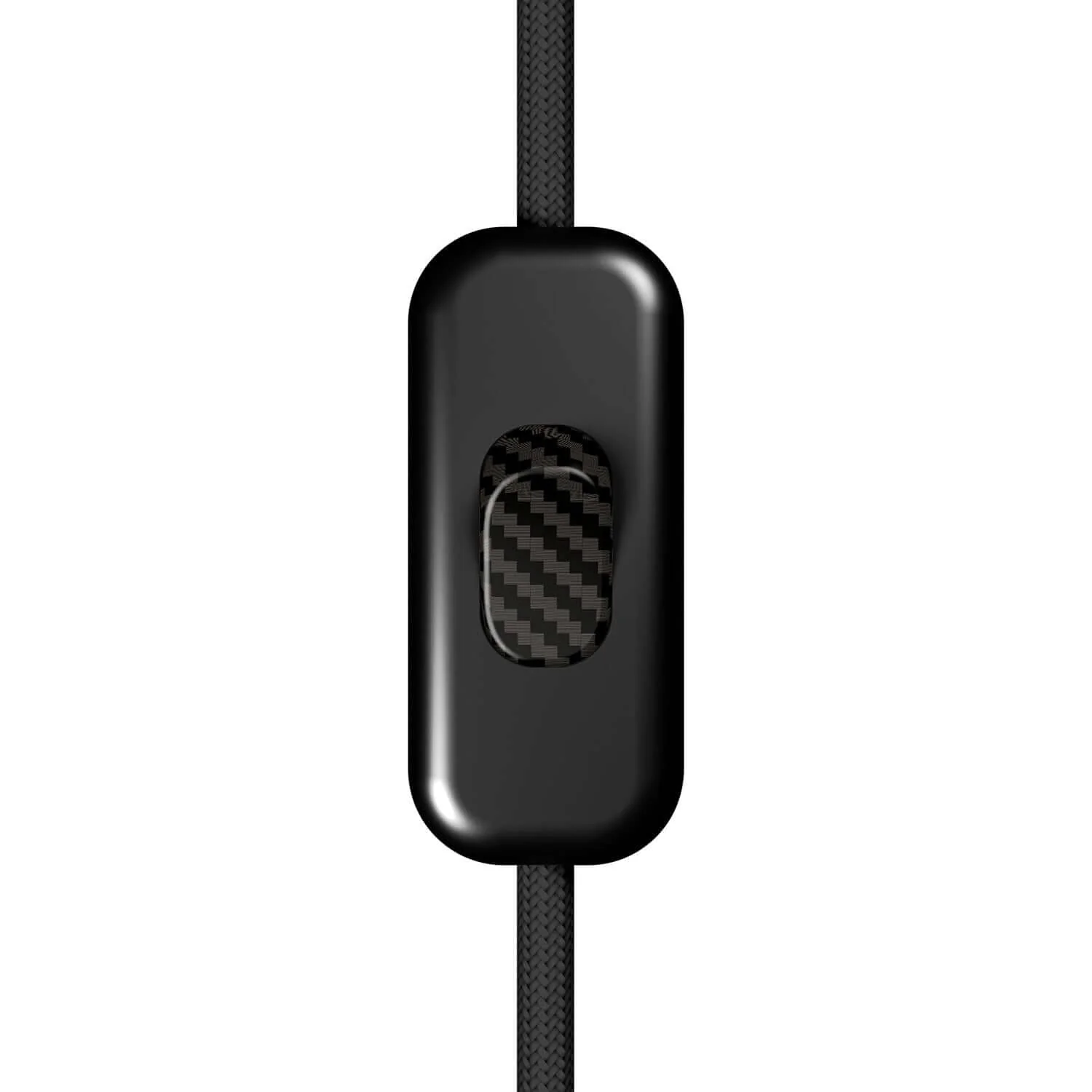 Creative Switch Black Unipolar Switch with Carbon Fibre Effect Button
