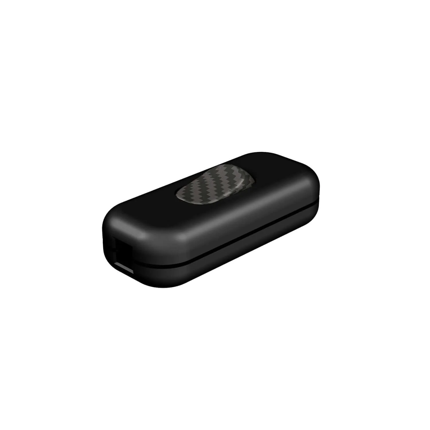 Creative Switch Black Unipolar Switch with Carbon Fibre Effect Button - Image 2