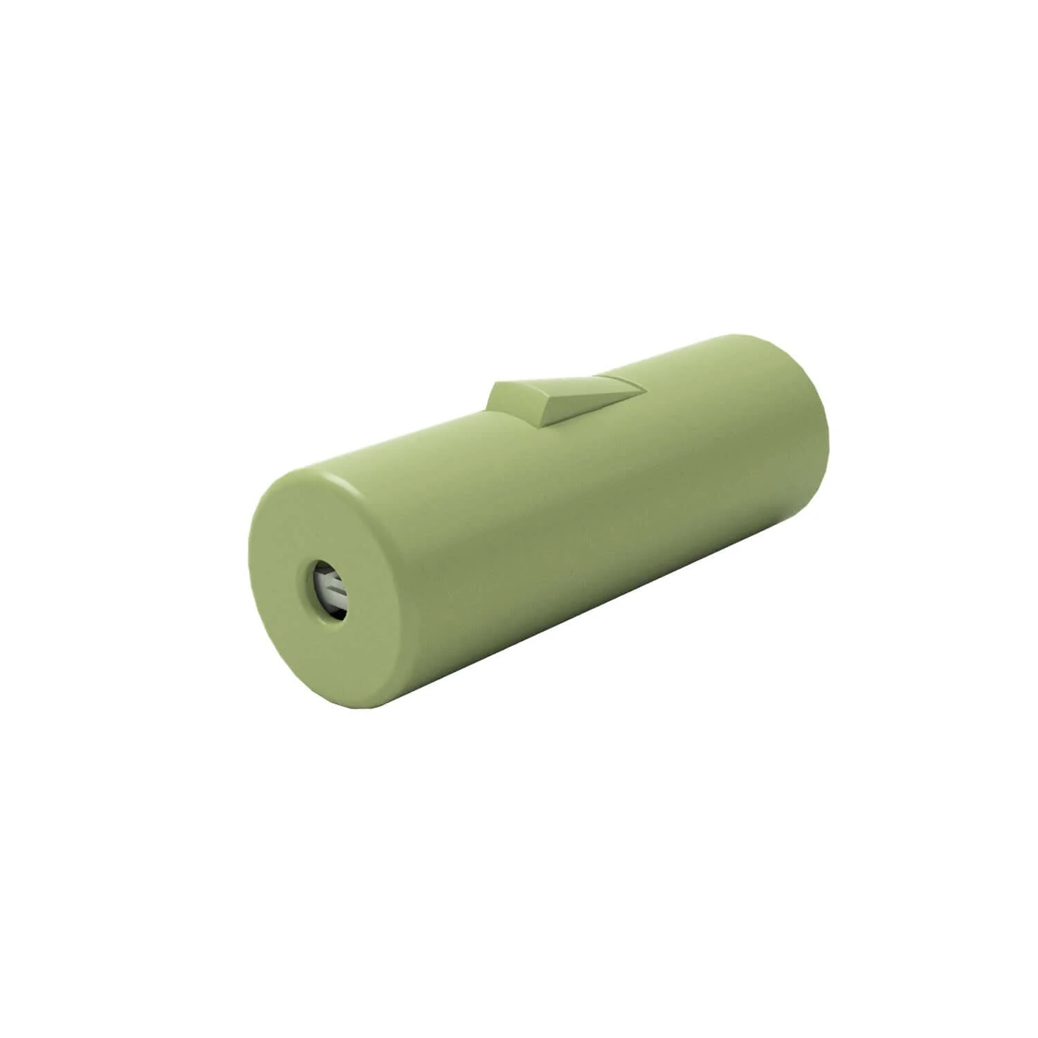 Single-pole cylindrical rocker switch with earth terminal - Meadow green - Image 2