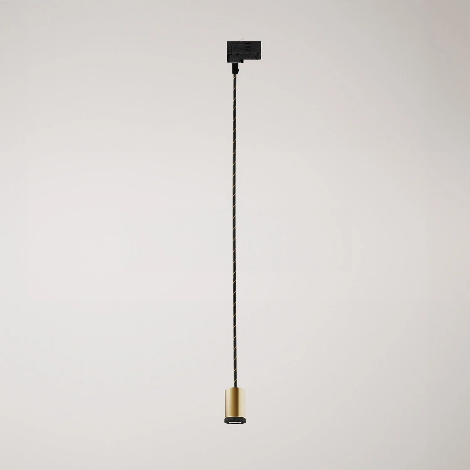 Single Mini Spotlight GU1d0 for tracks - Satin bronze