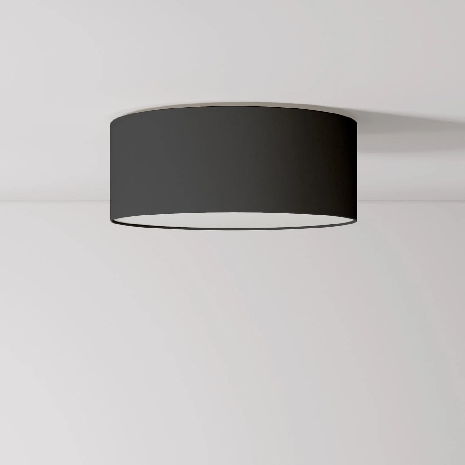 Small anthracite fabric ceiling light - Made in Italy
