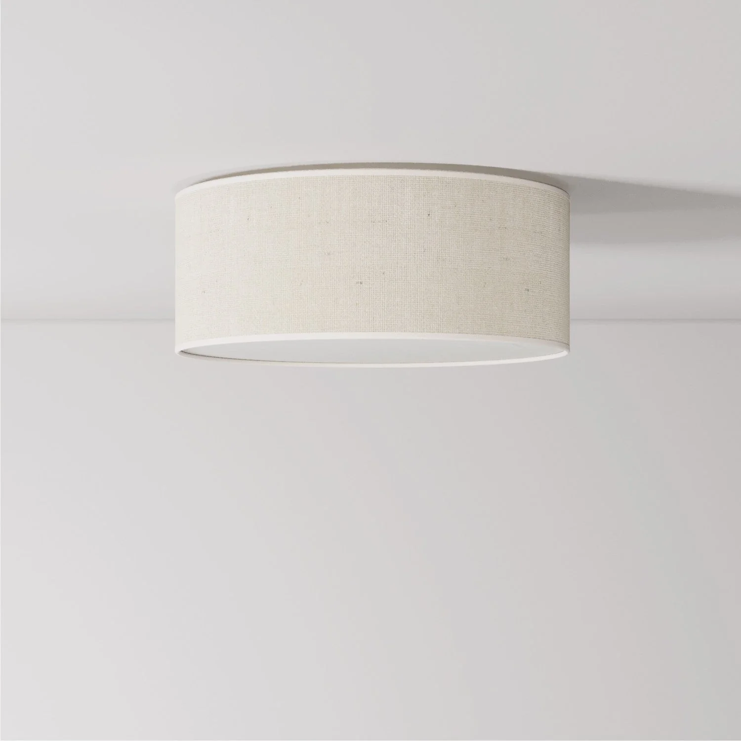 Small Jute fabric ceiling light - Made in Italy