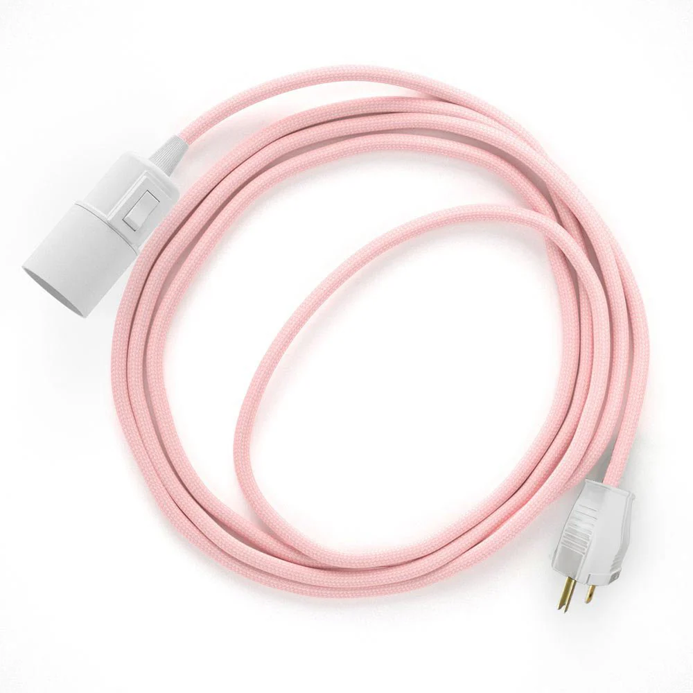 Snake - Plug-in lamp with colored fabric cable - RM16