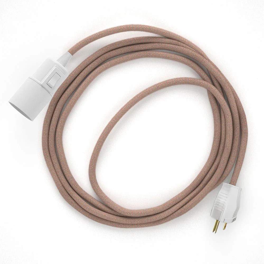 Snake - Plug-in lamp with Zig-Zag fabric cable - RD71