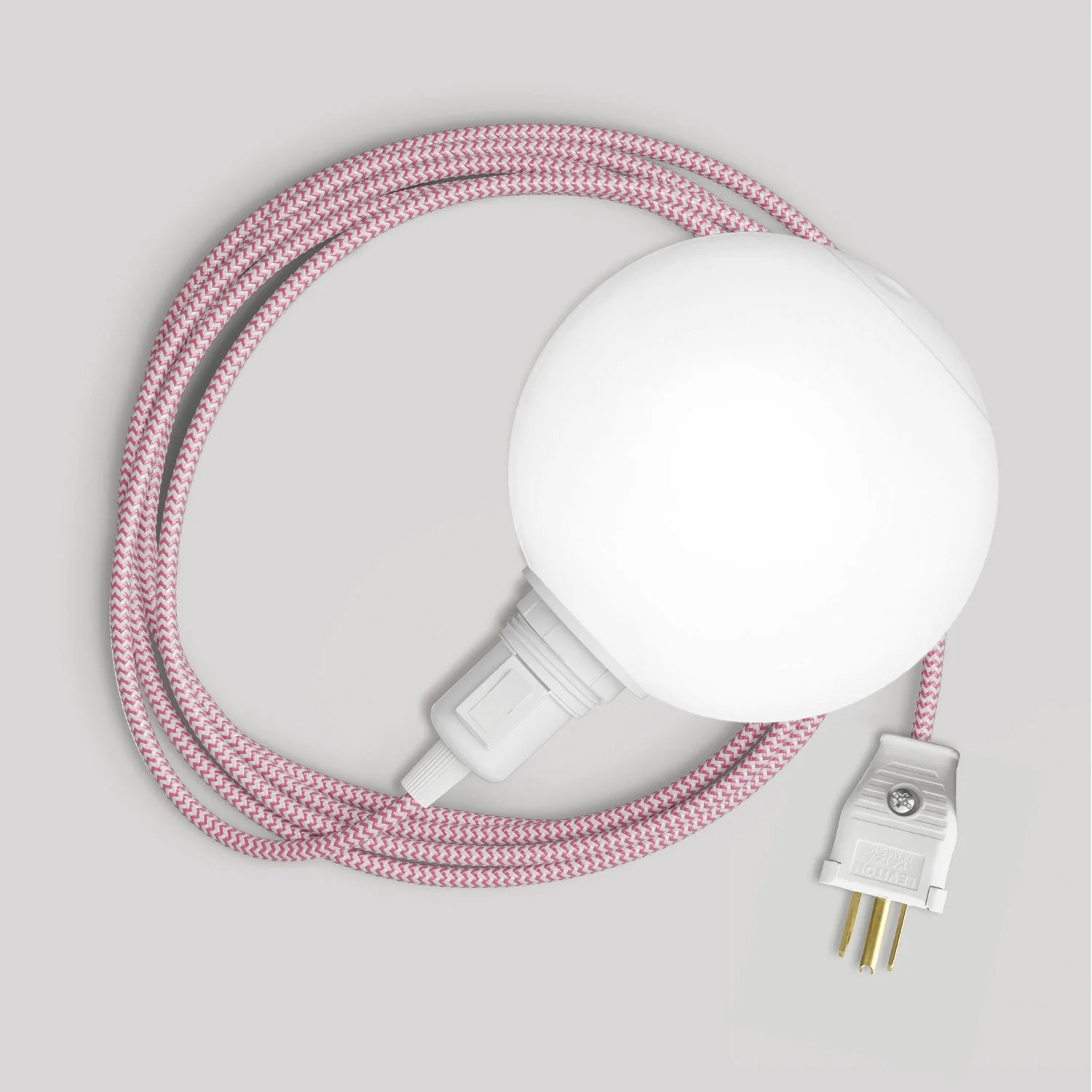 Snake portable lamp with socket switch, plug, and Unbreak-a-Ball unbreakable shade – RZ08