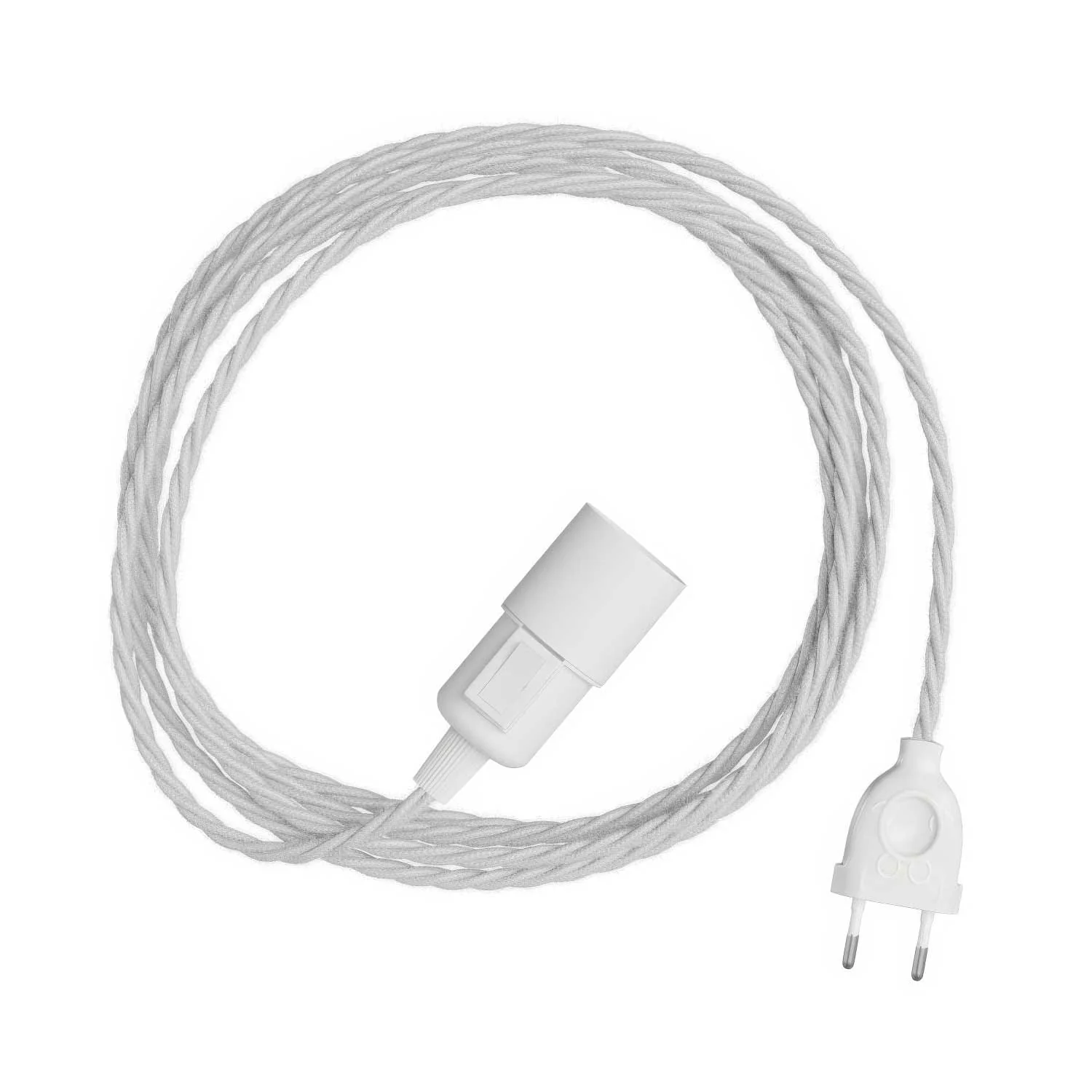 Snake Twisted - Plug-in lamp with TC01 braided fabric cable