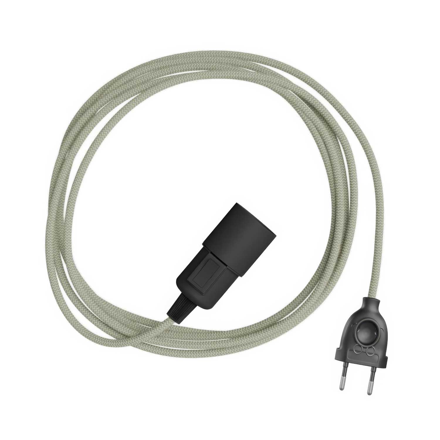 Snake Zig-Zag – Plug-in lamp with Zig-Zag effect fabric cord RD72