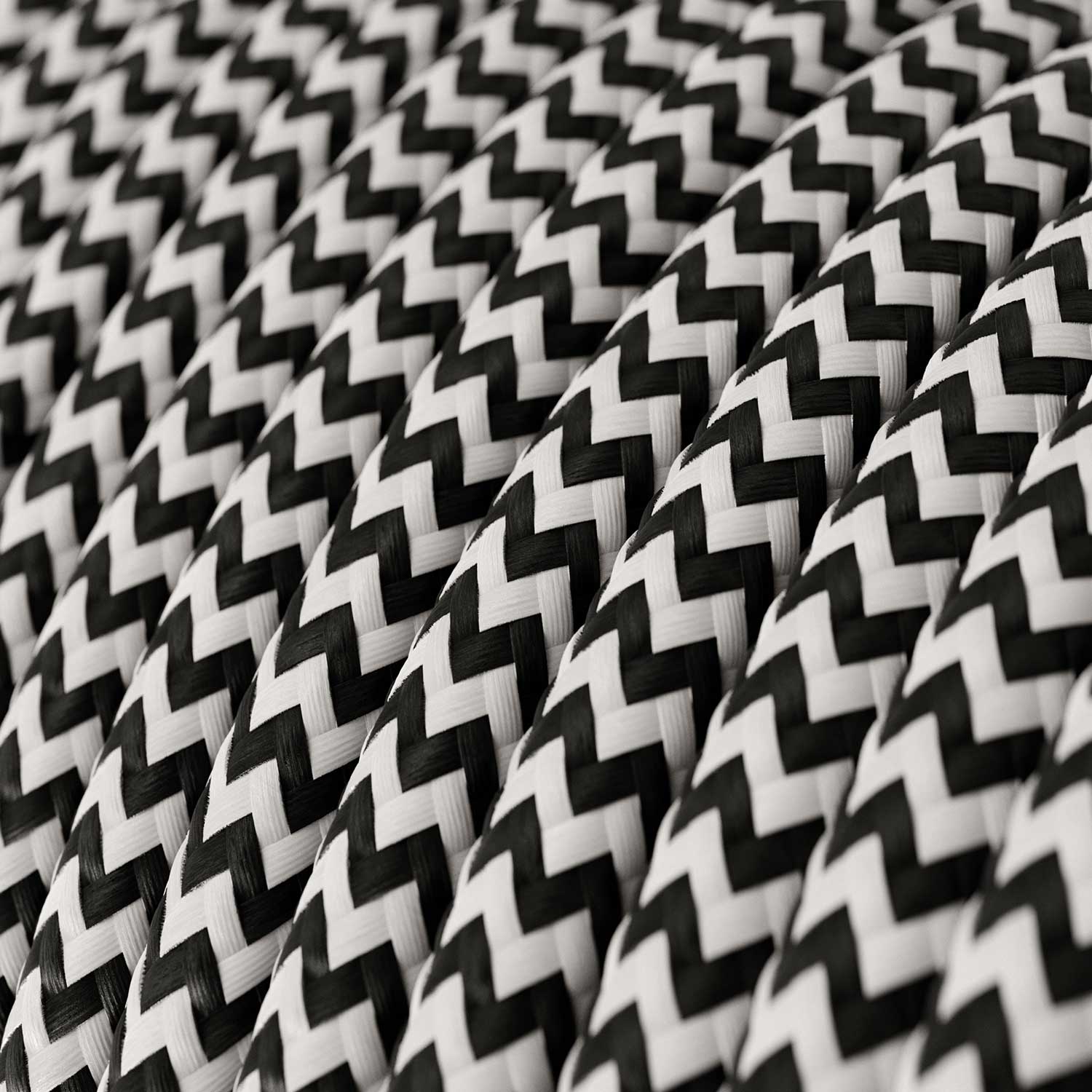 Snake Zig-Zag - Plug-in lamp with Zig-Zag effect fabric cord RZ04 and UK plug - Image 2