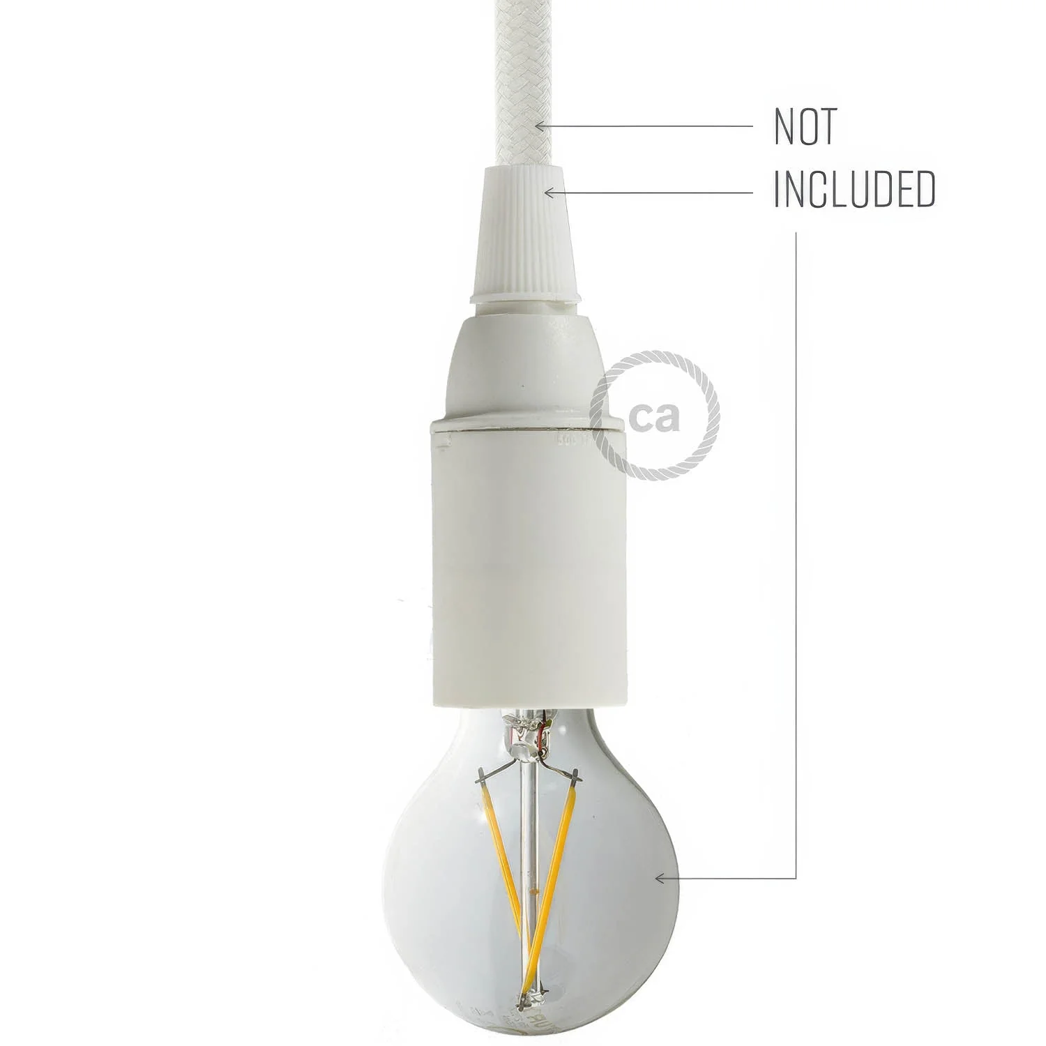 E14 lamp holder kit in thermoplastic - White - Image 3