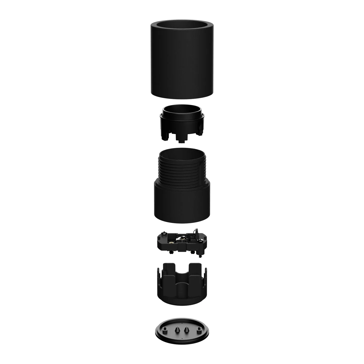 E27 Black lamp holder for wall or ceiling - Waterproof IP44 - Image 4